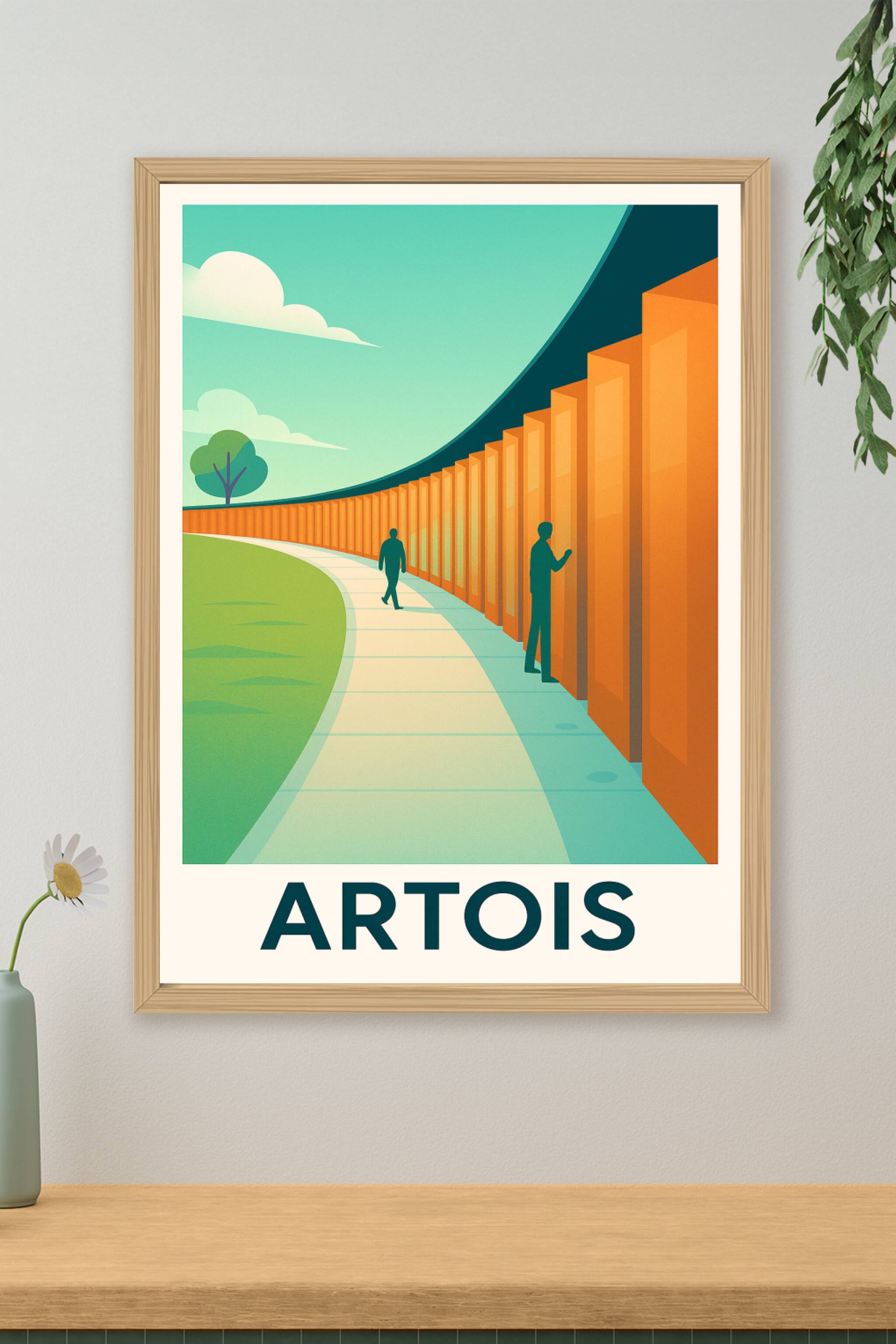 Affiche de Artois - Promenade architecturale élégante