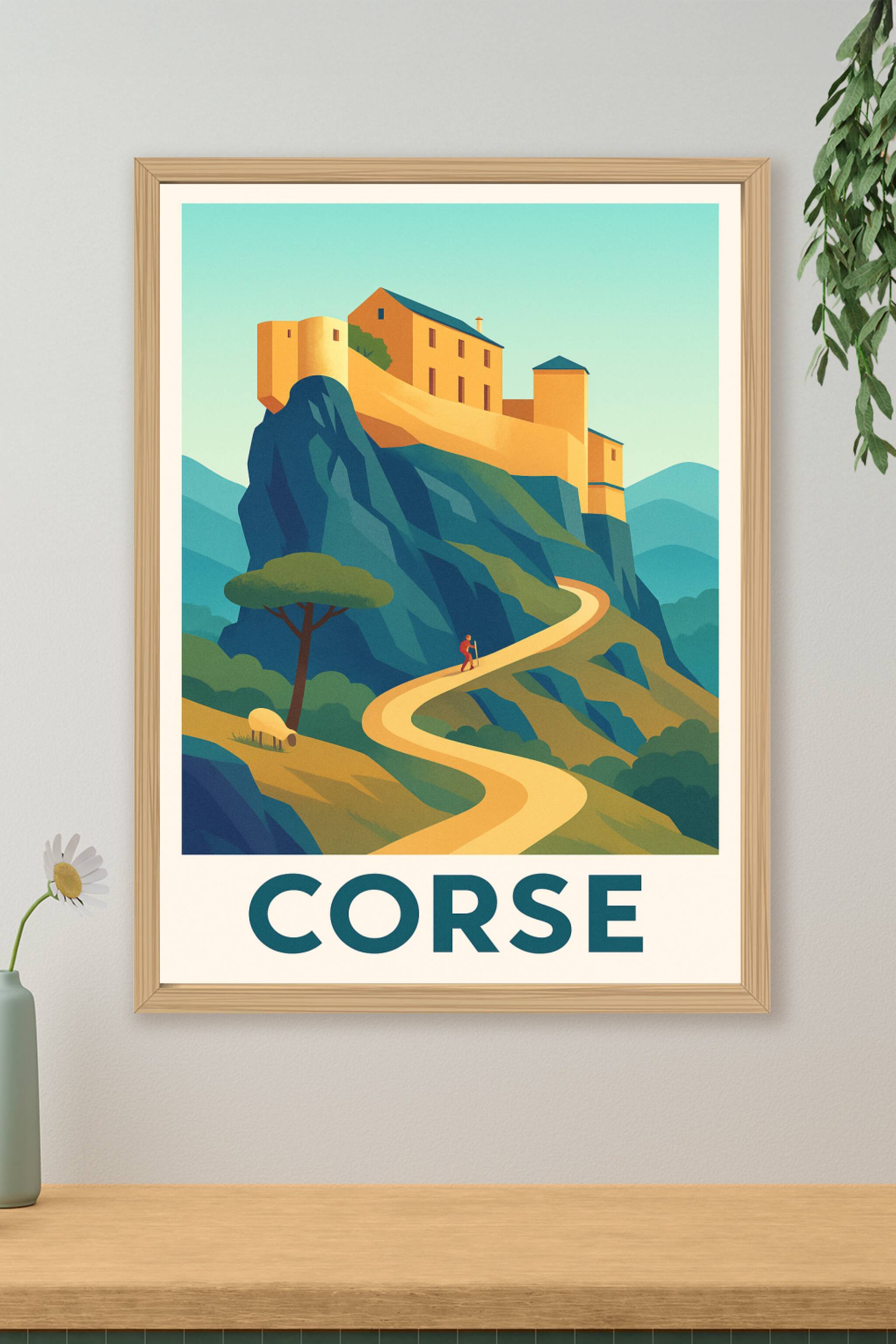 Affiche de Corse - L'Escapade Authentique entre Montagne et Mer