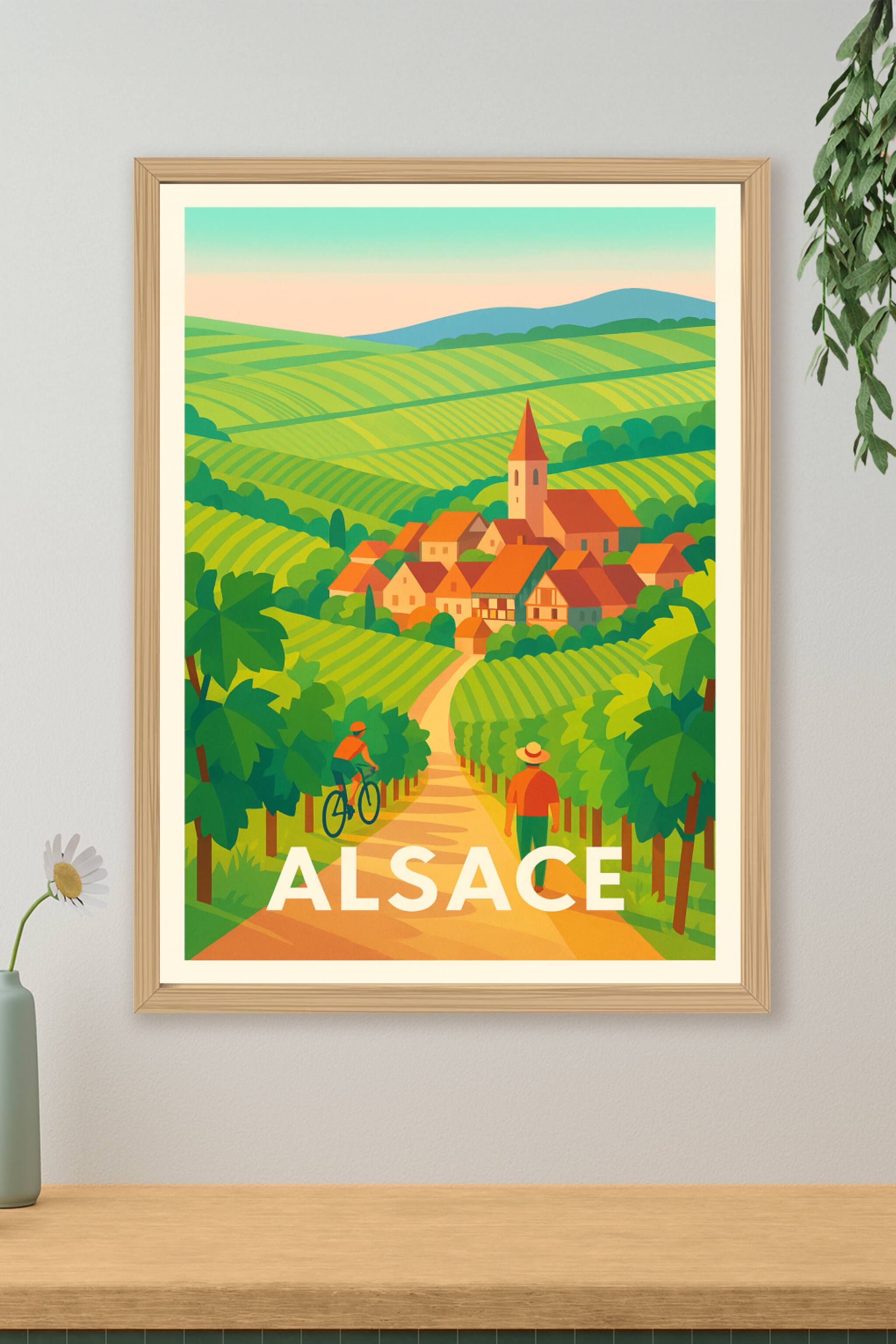 Affiche de Alsace - Un séjour bucolique au cœur des vignobles