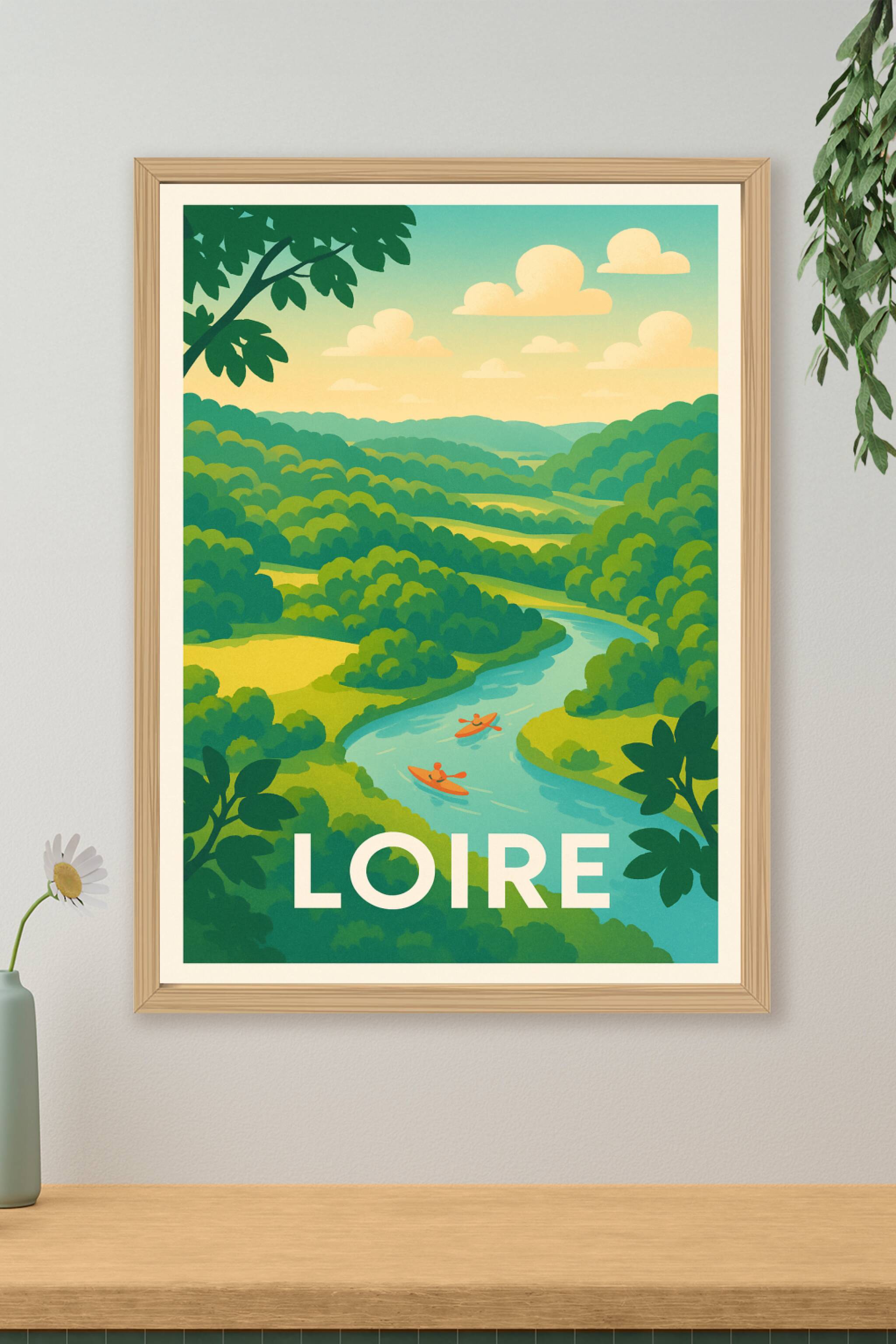 Affiche de Loire - Évasion Nature au Fil de l'Eau