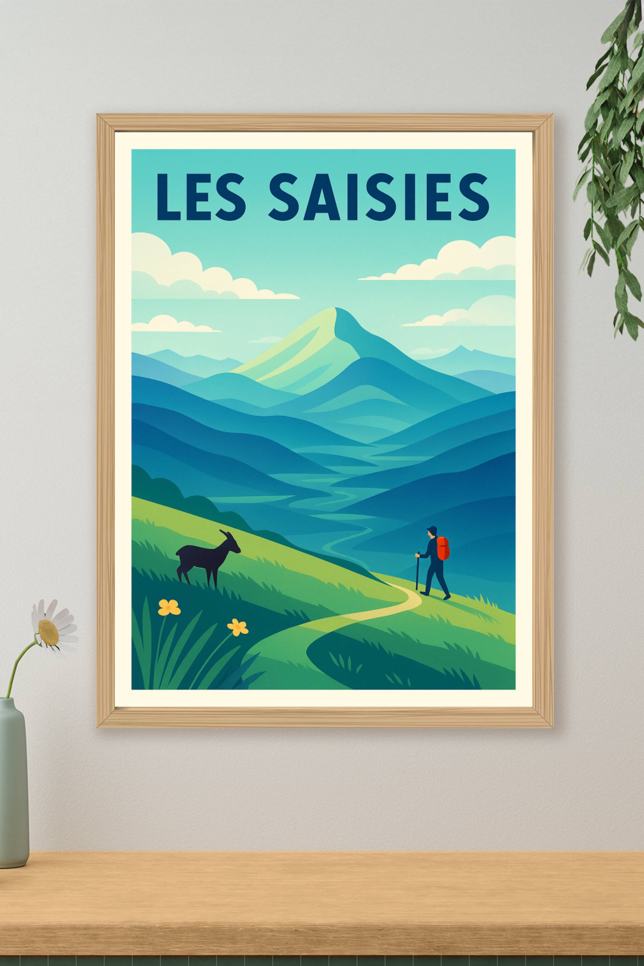 Affiche de Les Saisies - Évasion et nature grandiose