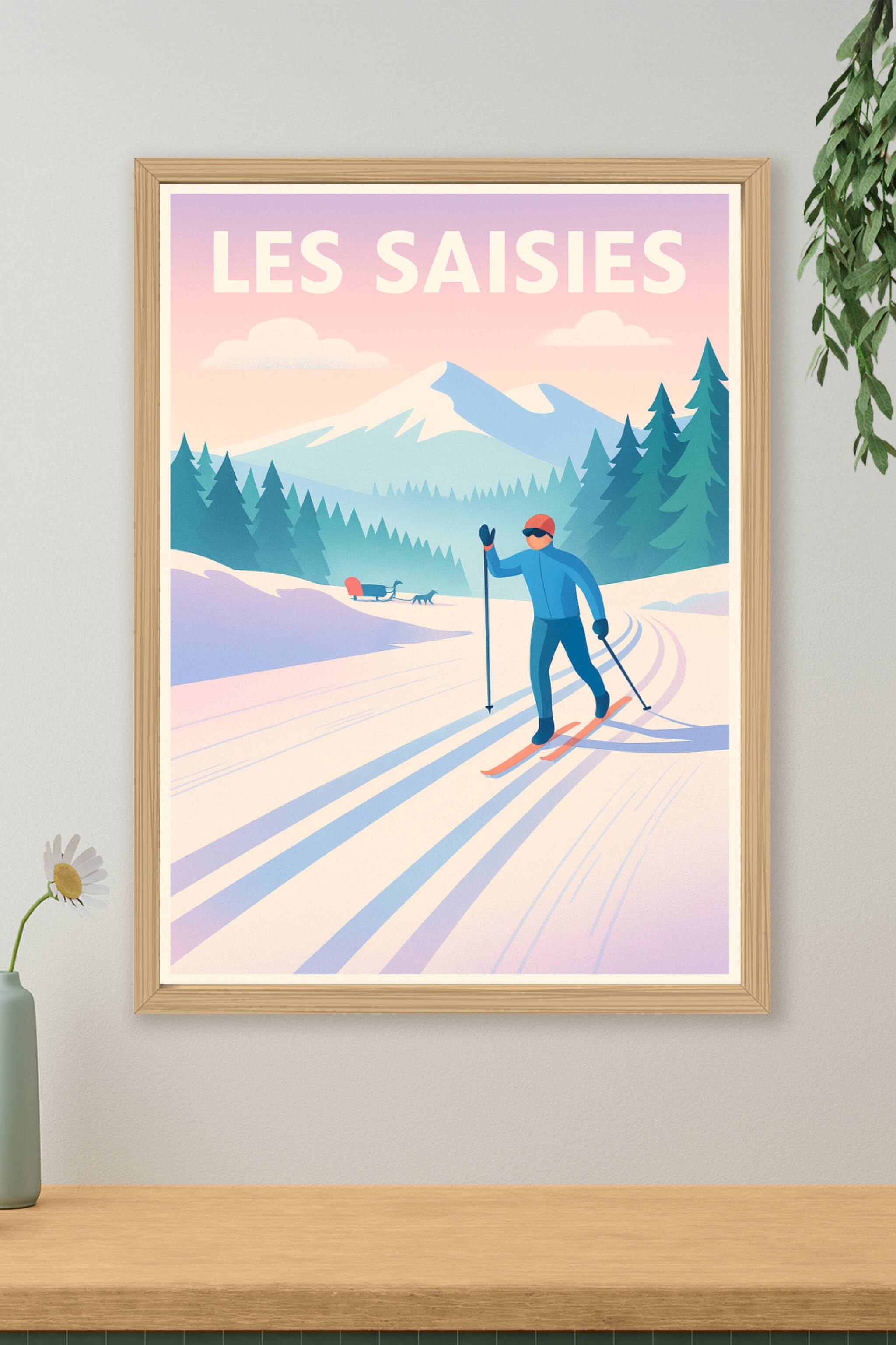 Affiche de Les Saisies - Évasion hivernale en douceur