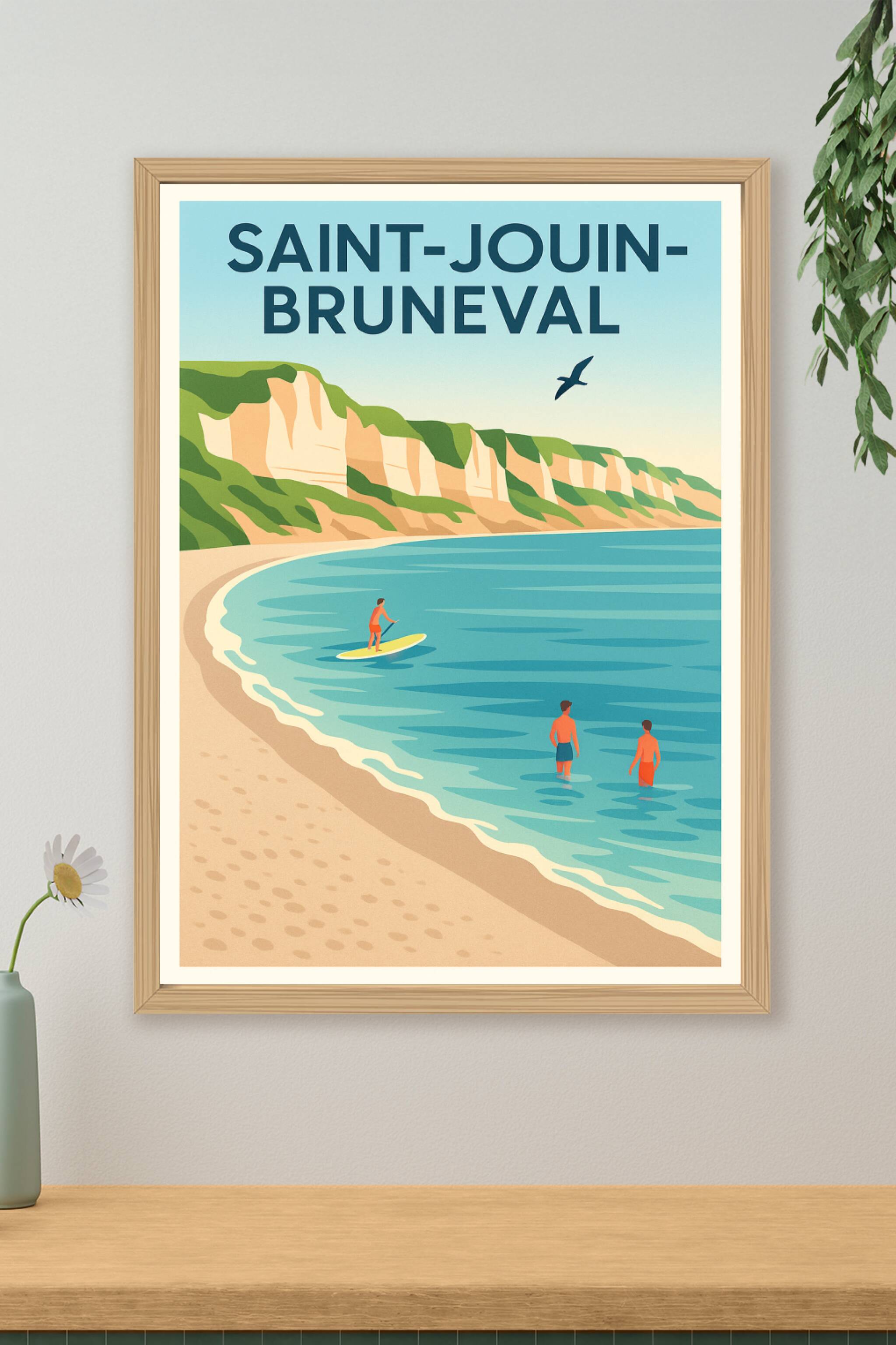 Affiche de Saint-Jouin-Bruneval - Évasion naturelle sur la côte d'Albâtre