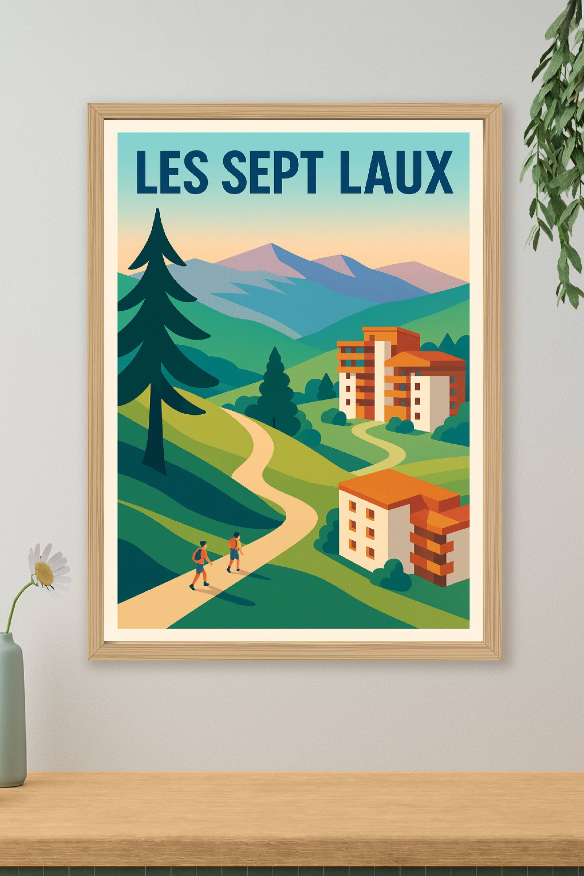 Affiche de Les Sept Laux - Évasion et Nature en Montagne