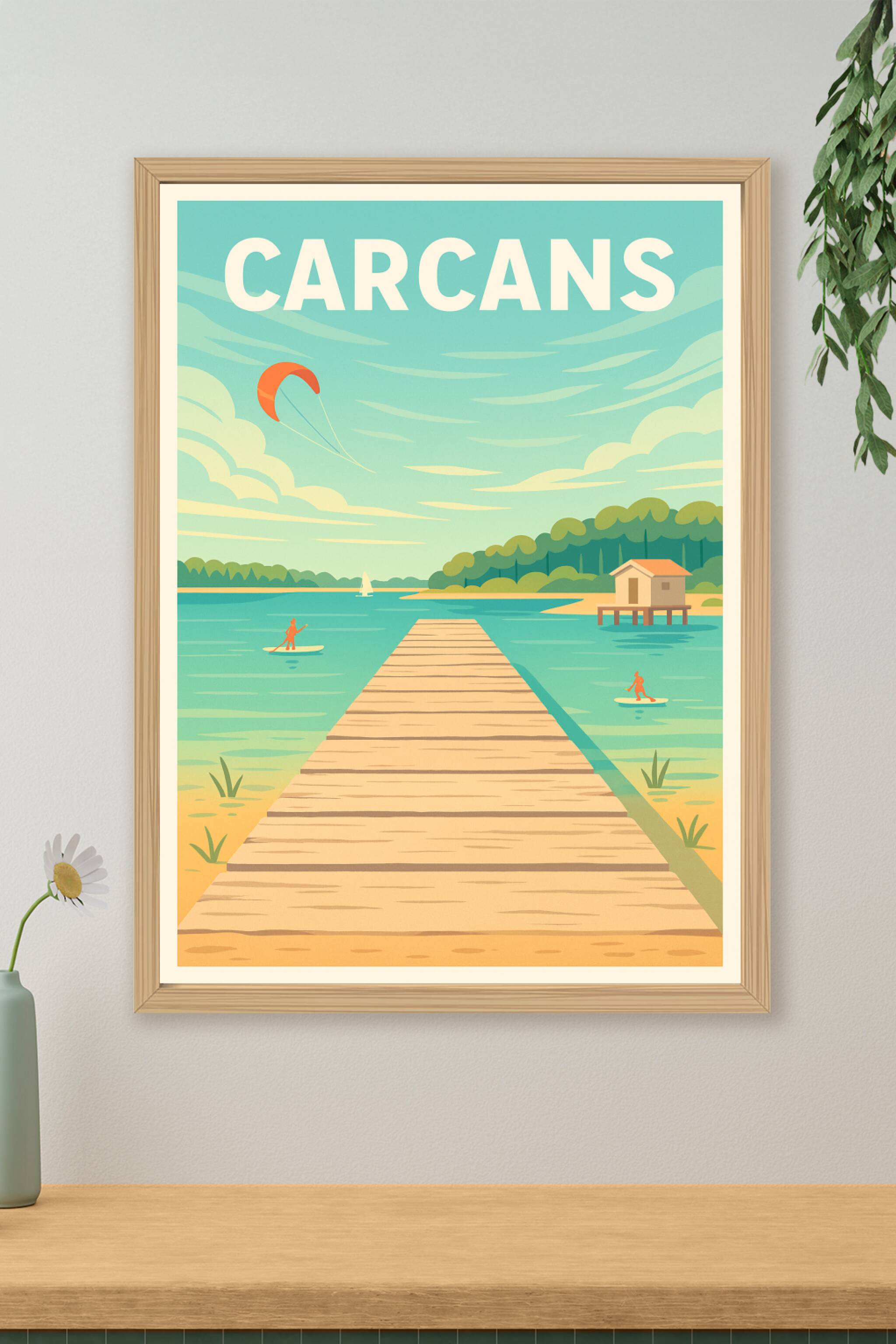 Affiche de Carcans - Évasion et sérénité au bord de l'eau