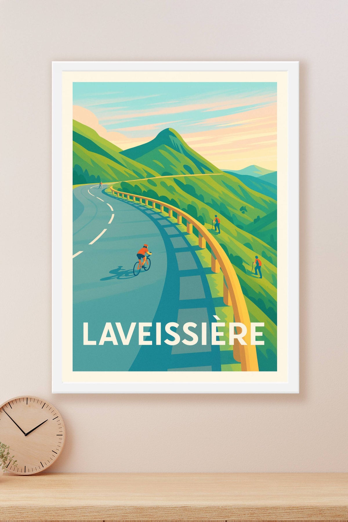 Affiche Laveissière — Échappée verte en montagne · poster d'art de Laveissière