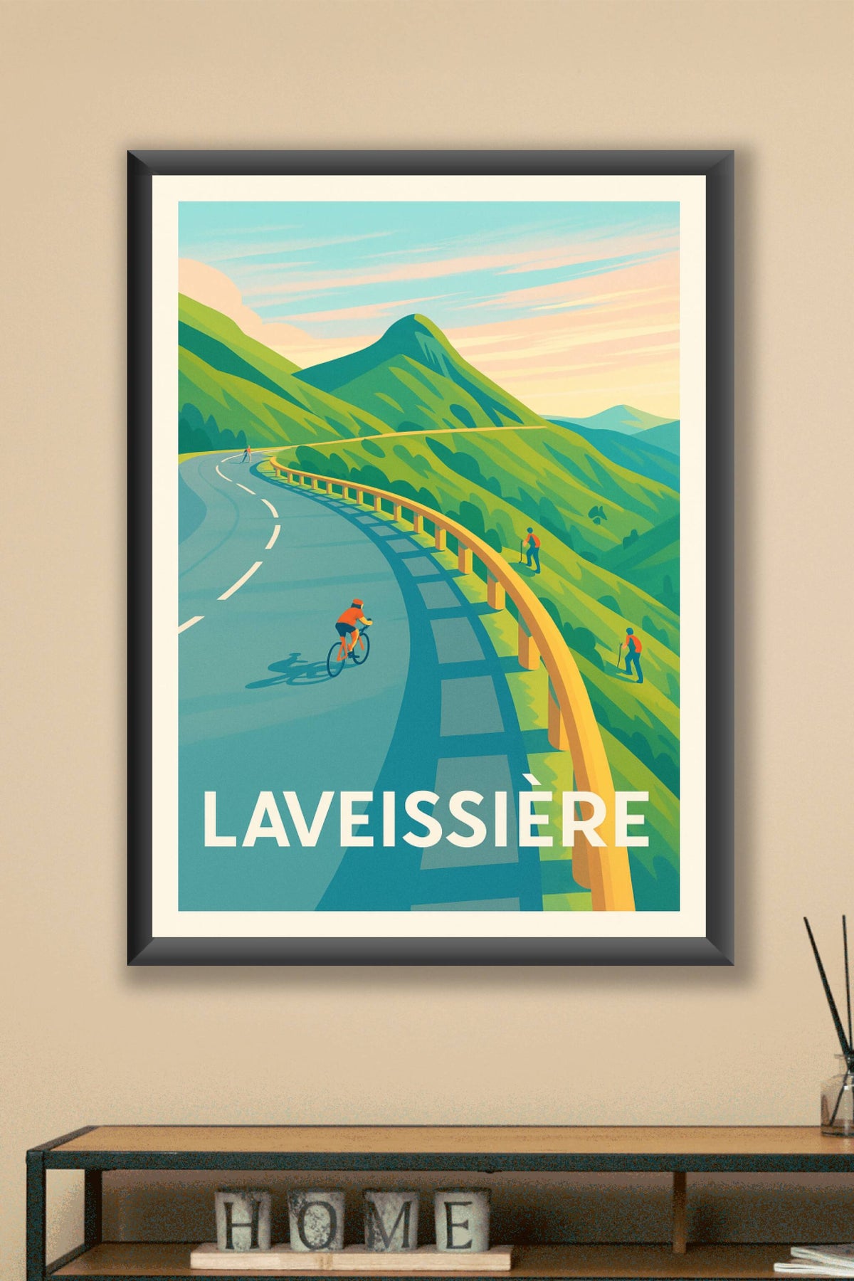 Affiche Laveissière — Échappée verte en montagne · poster d'art de Laveissière