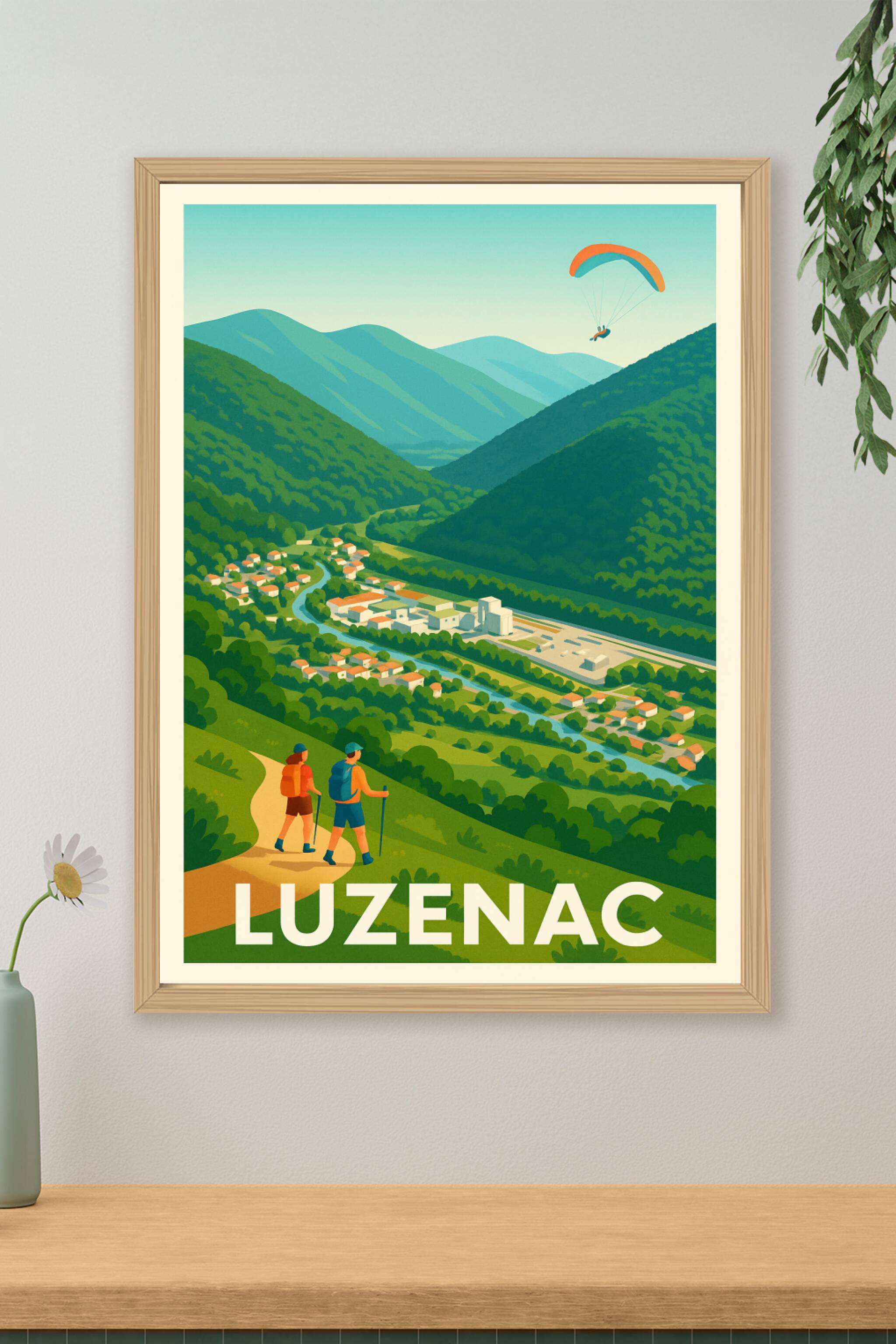 Affiche de Luzenac - Évasion nature et sensations aériennes