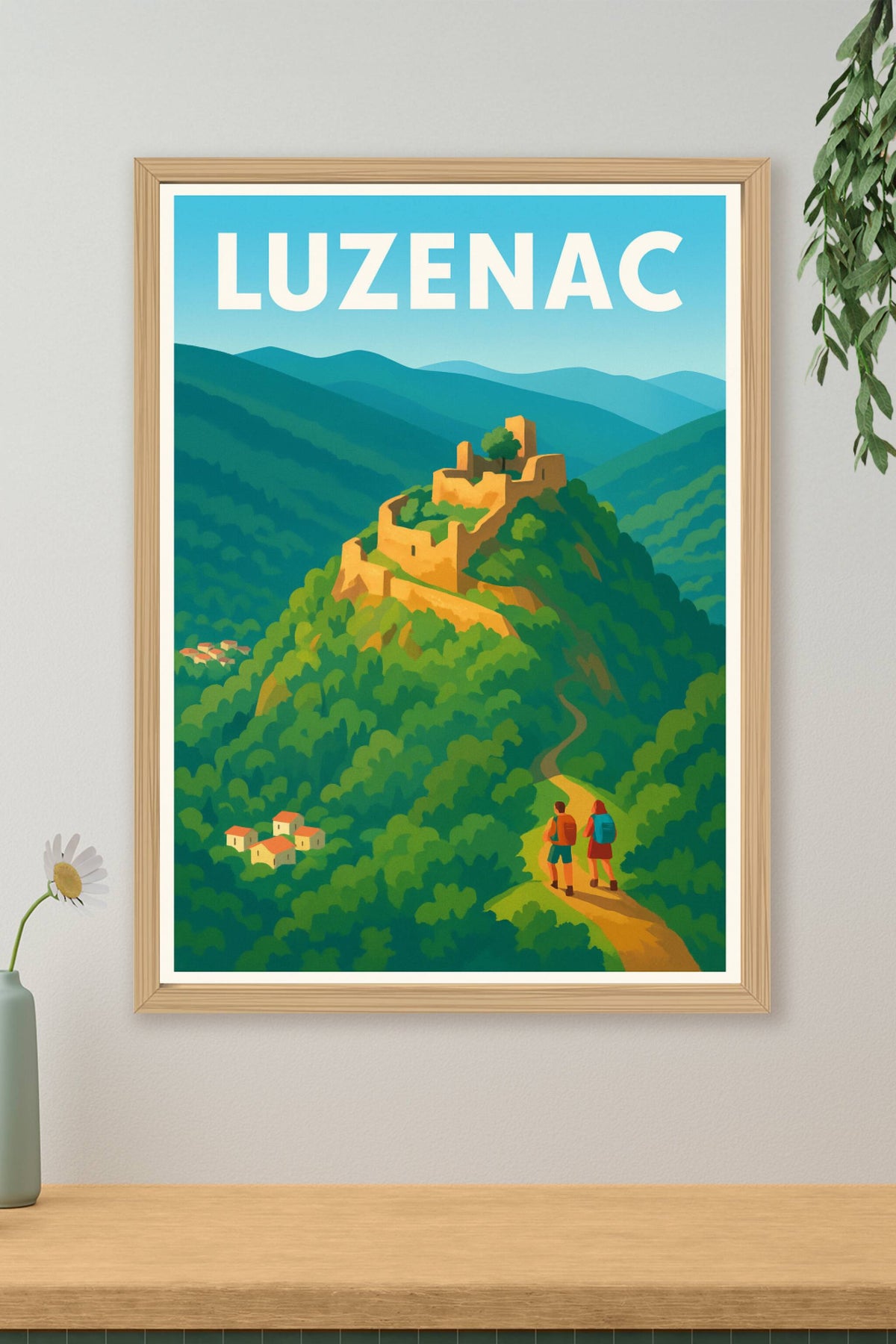 Affiche Luzenac — L'escapade nature au cœur des montagnes · poster d'art de Luzenac