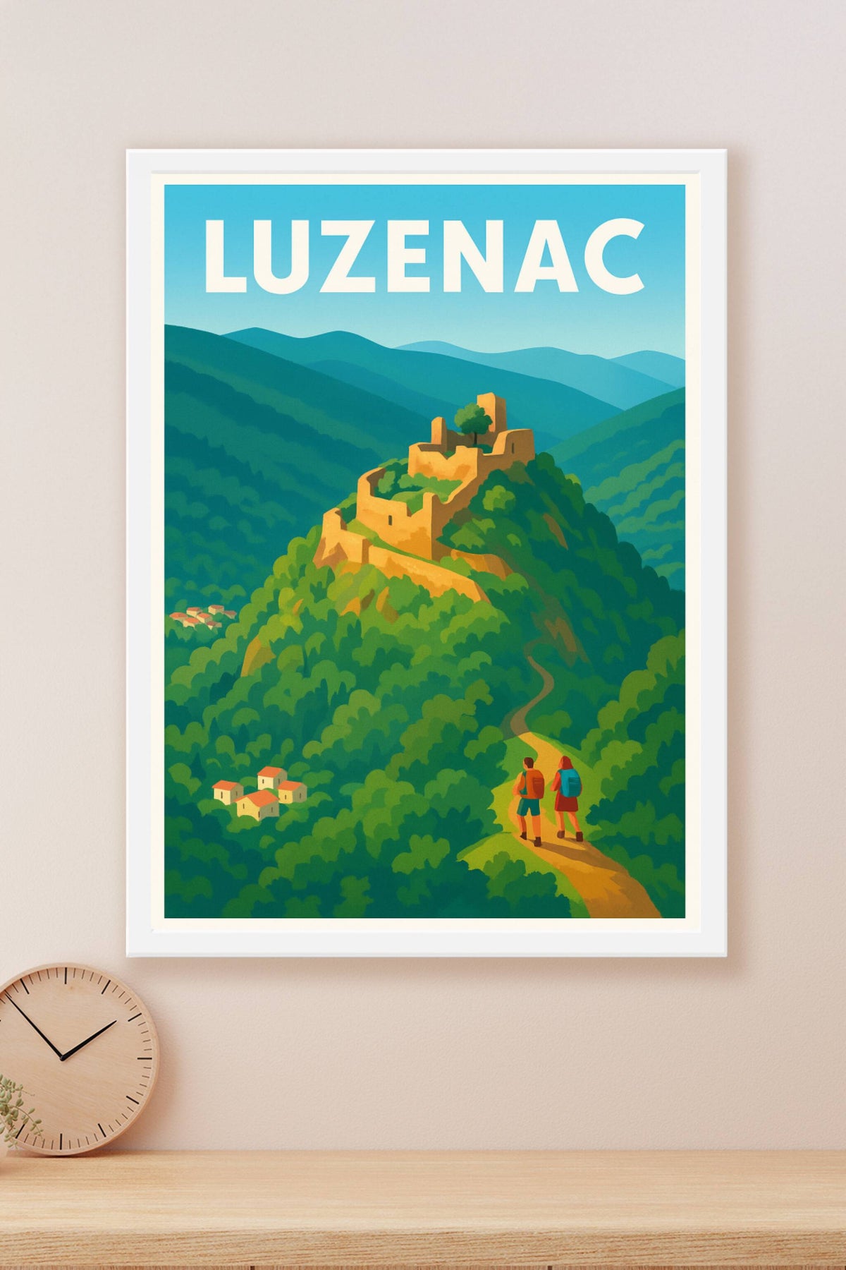 Affiche Luzenac — L'escapade nature au cœur des montagnes · poster d'art de Luzenac