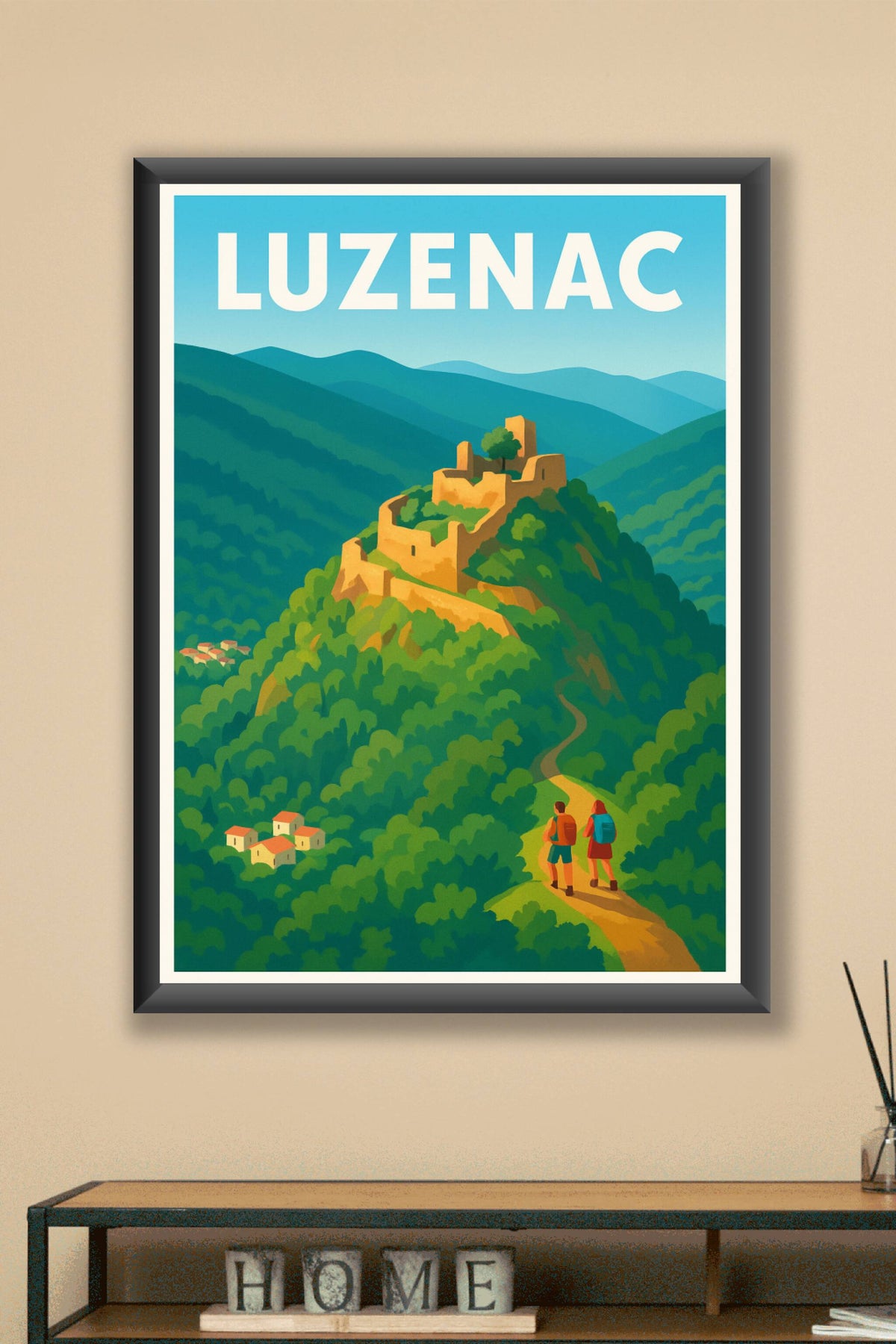 Affiche Luzenac — L'escapade nature au cœur des montagnes · poster d'art de Luzenac