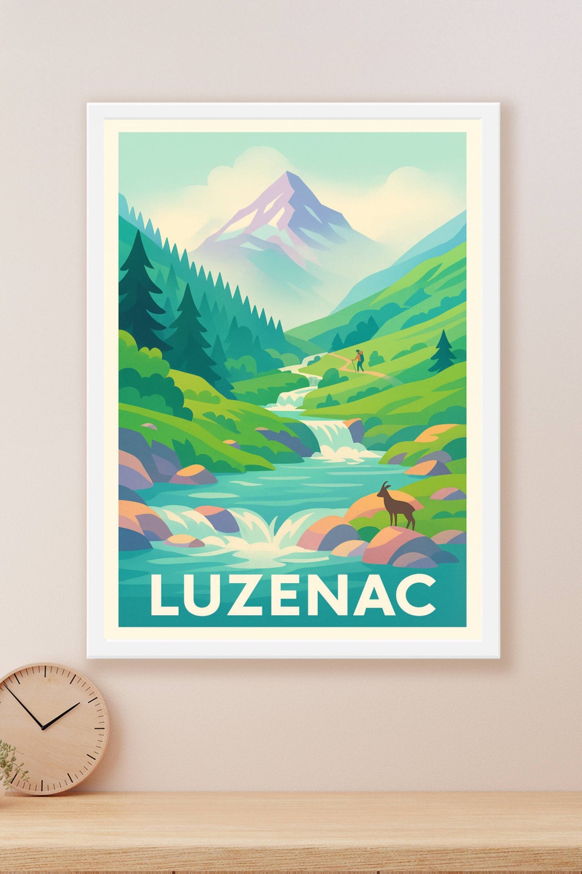 Affiche Luzenac — Évasion nature au cœur des Pyrénées · poster d'art de Luzenac