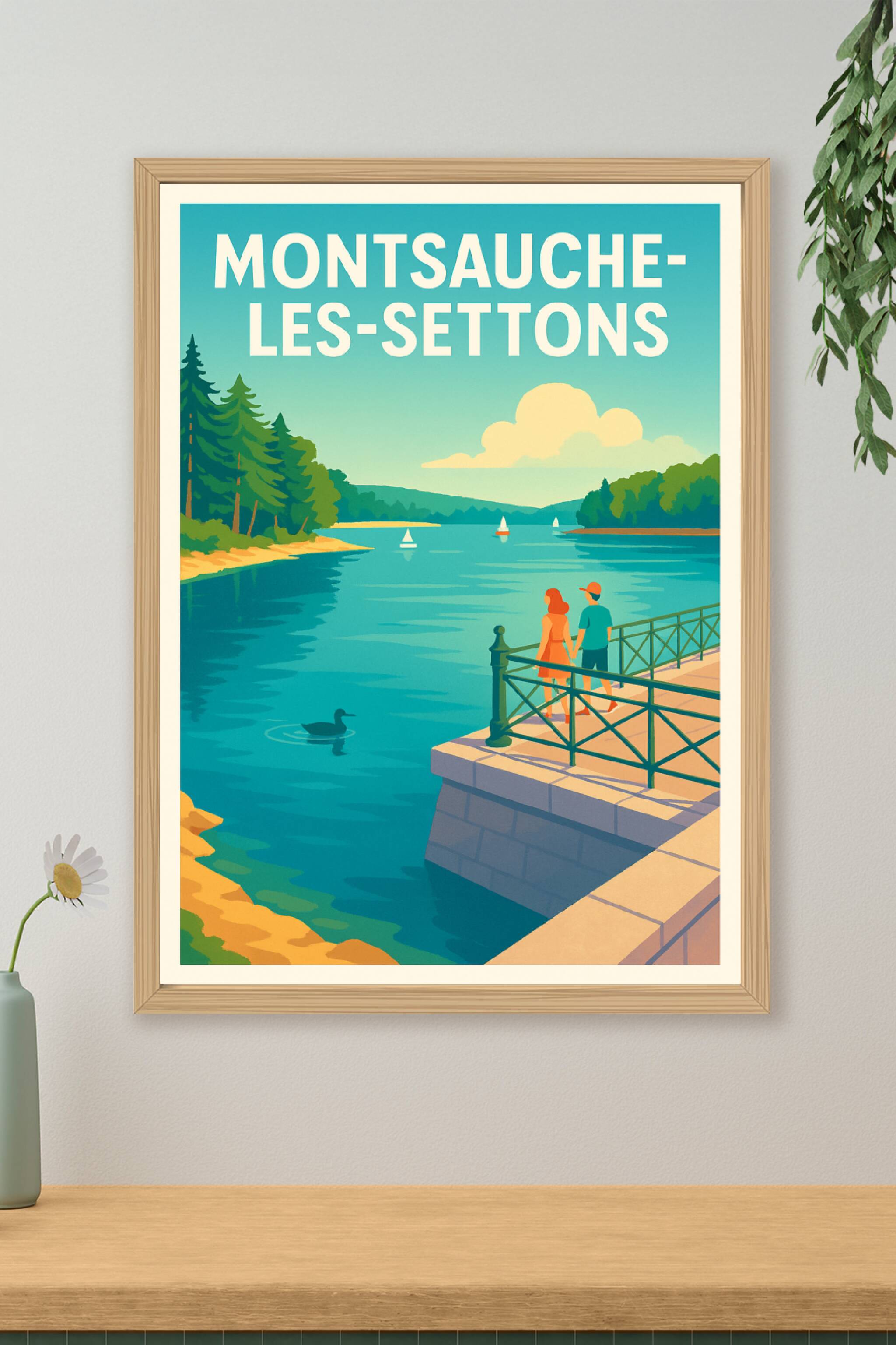 Affiche de Montsauche-les-Settons - Sérénité au bord de l'eau