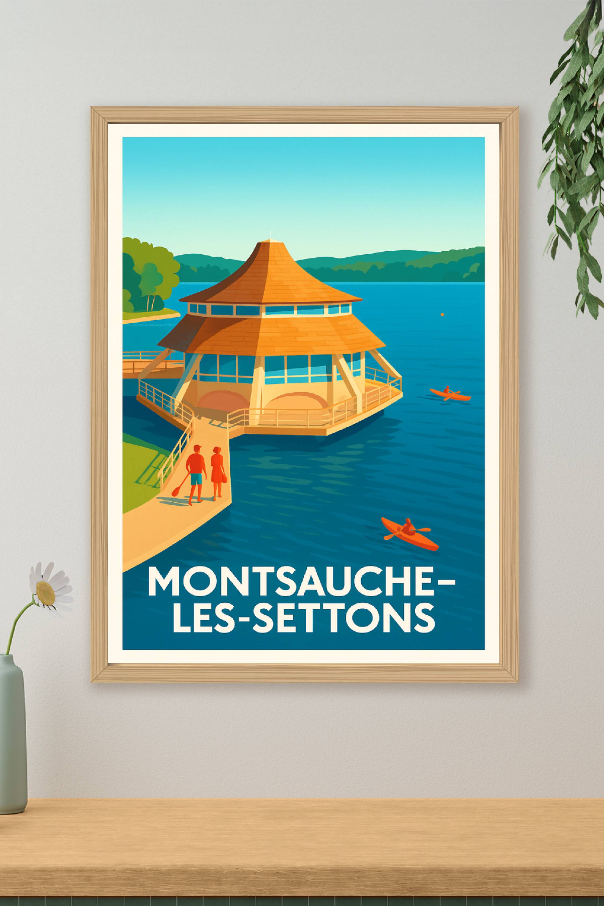 Affiche de Montsauche-les-Settons - Escapade paisible au bord de l'eau