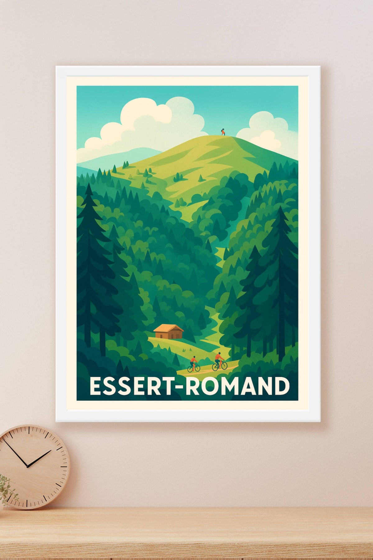 Affiche Essert-Romand — Évasion nature au cœur des montagnes · poster d'art de Essert-Romand