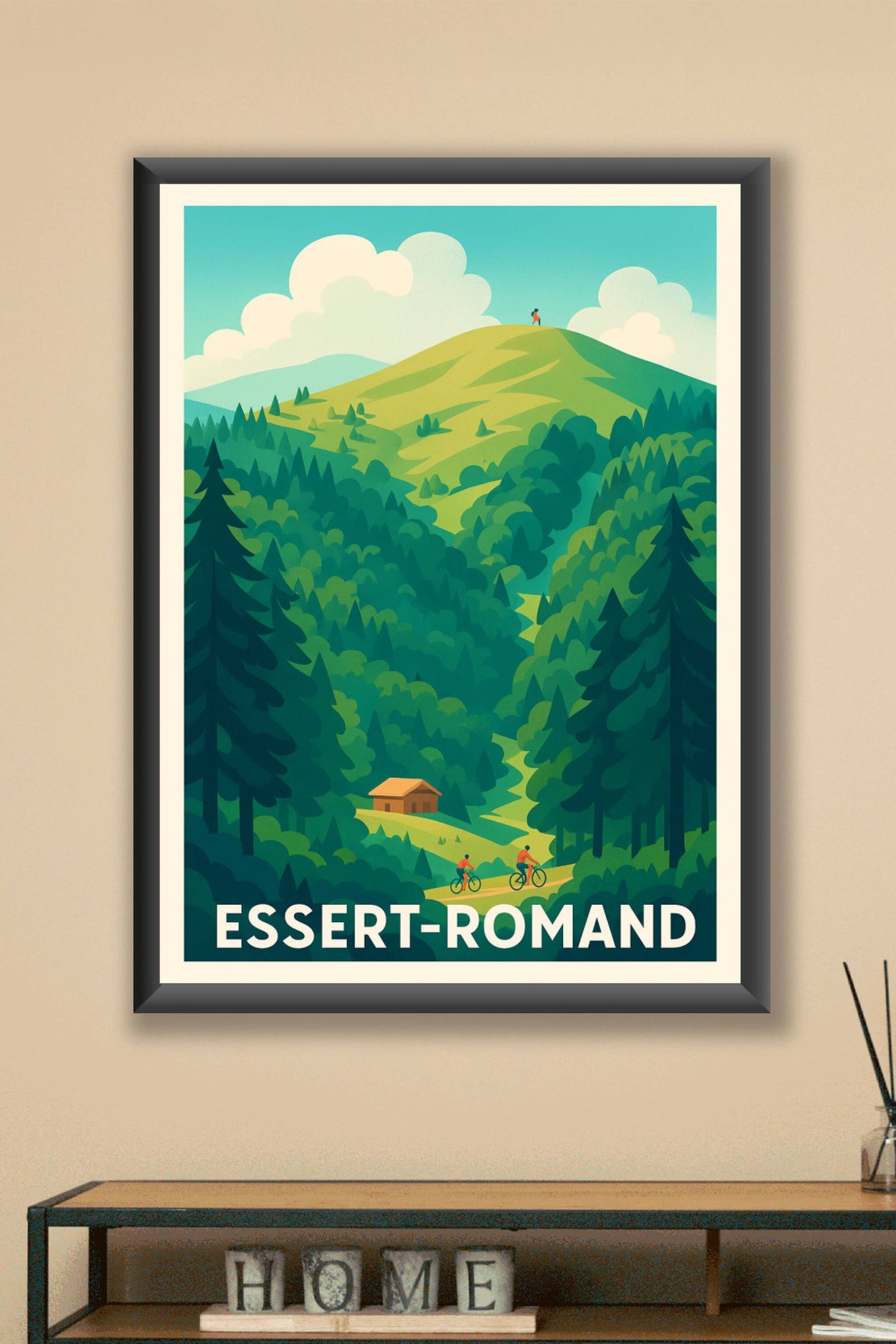 Affiche Essert-Romand — Évasion nature au cœur des montagnes · poster d'art de Essert-Romand