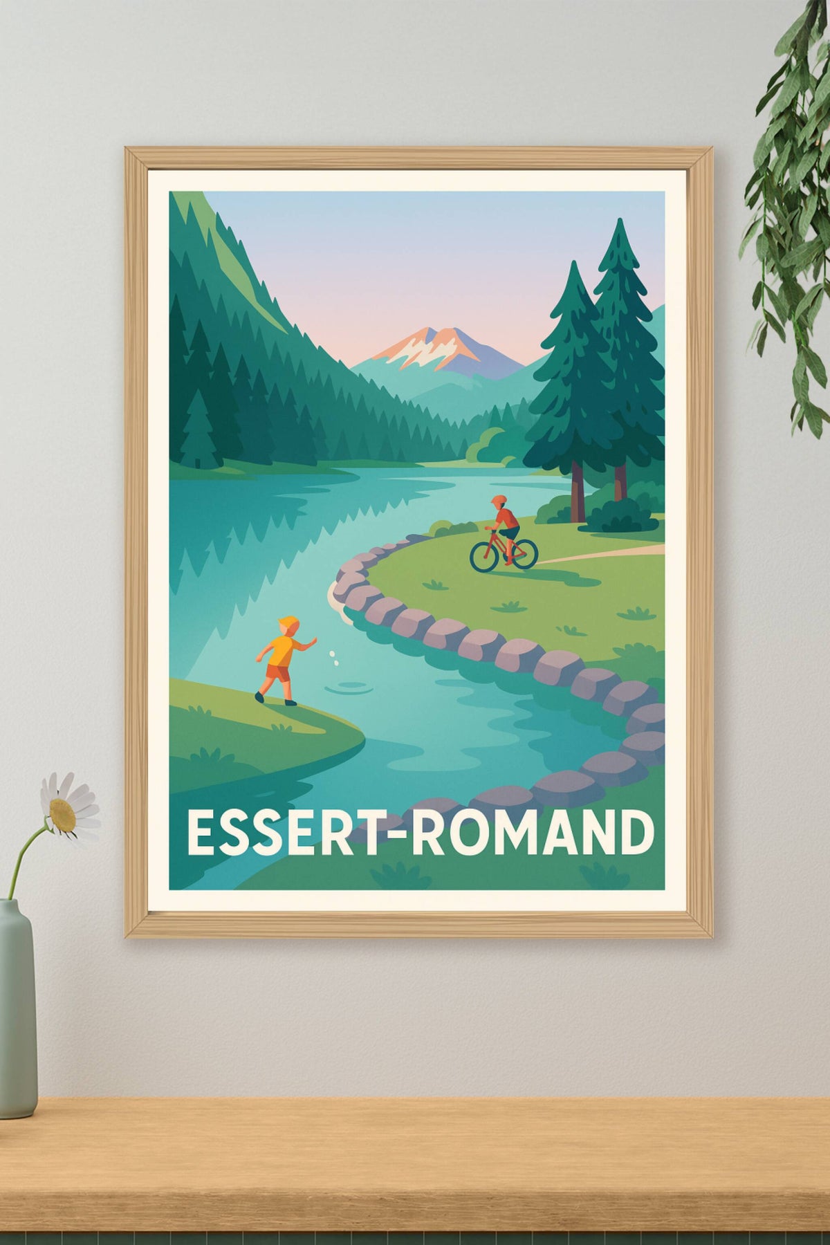 Affiche Essert-Romand — Nature et loisirs en harmonie · poster d'art de Essert-Romand