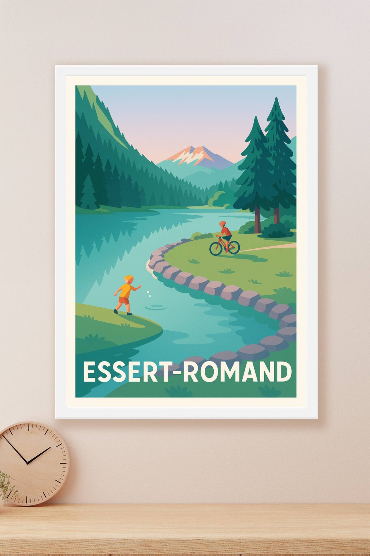 Affiche Essert-Romand — Nature et loisirs en harmonie · poster d'art de Essert-Romand