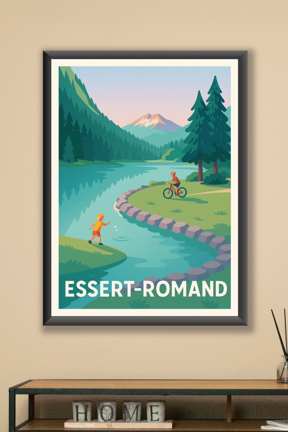 Affiche Essert-Romand — Nature et loisirs en harmonie · poster d'art de Essert-Romand