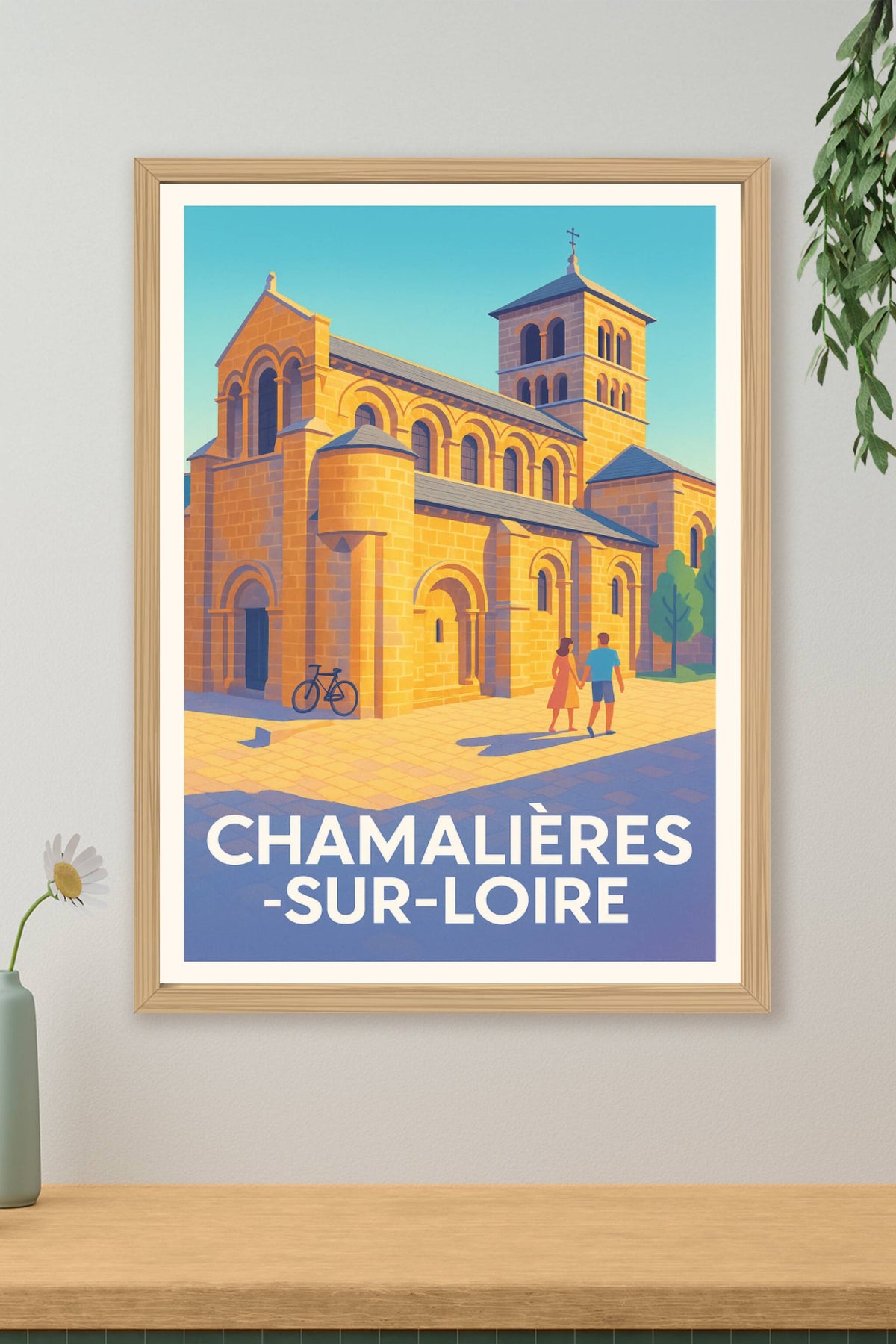 Affiche Chamalières-sur-Loire — Charme et histoire au cœur de l’Auvergne · poster d'art de Chamalières-sur-Loire