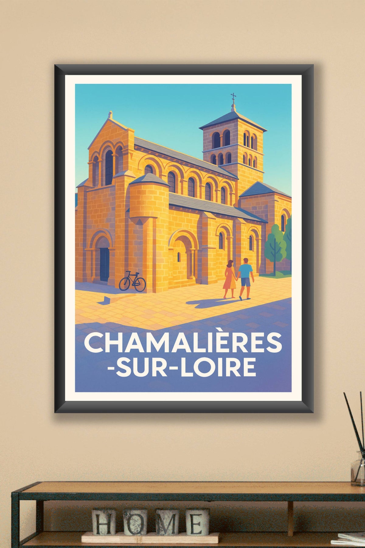 Affiche Chamalières-sur-Loire — Charme et histoire au cœur de l’Auvergne · poster d'art de Chamalières-sur-Loire