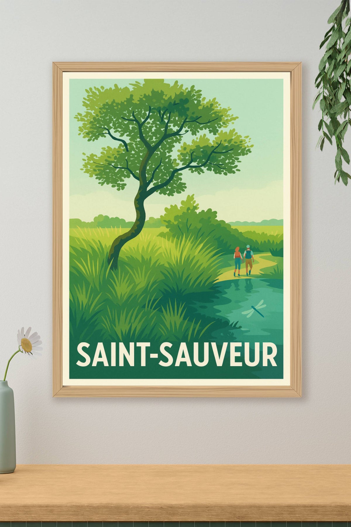 Affiche Saint-Sauveur — Évasion nature et sérénité · poster d'art de Saint-Sauveur