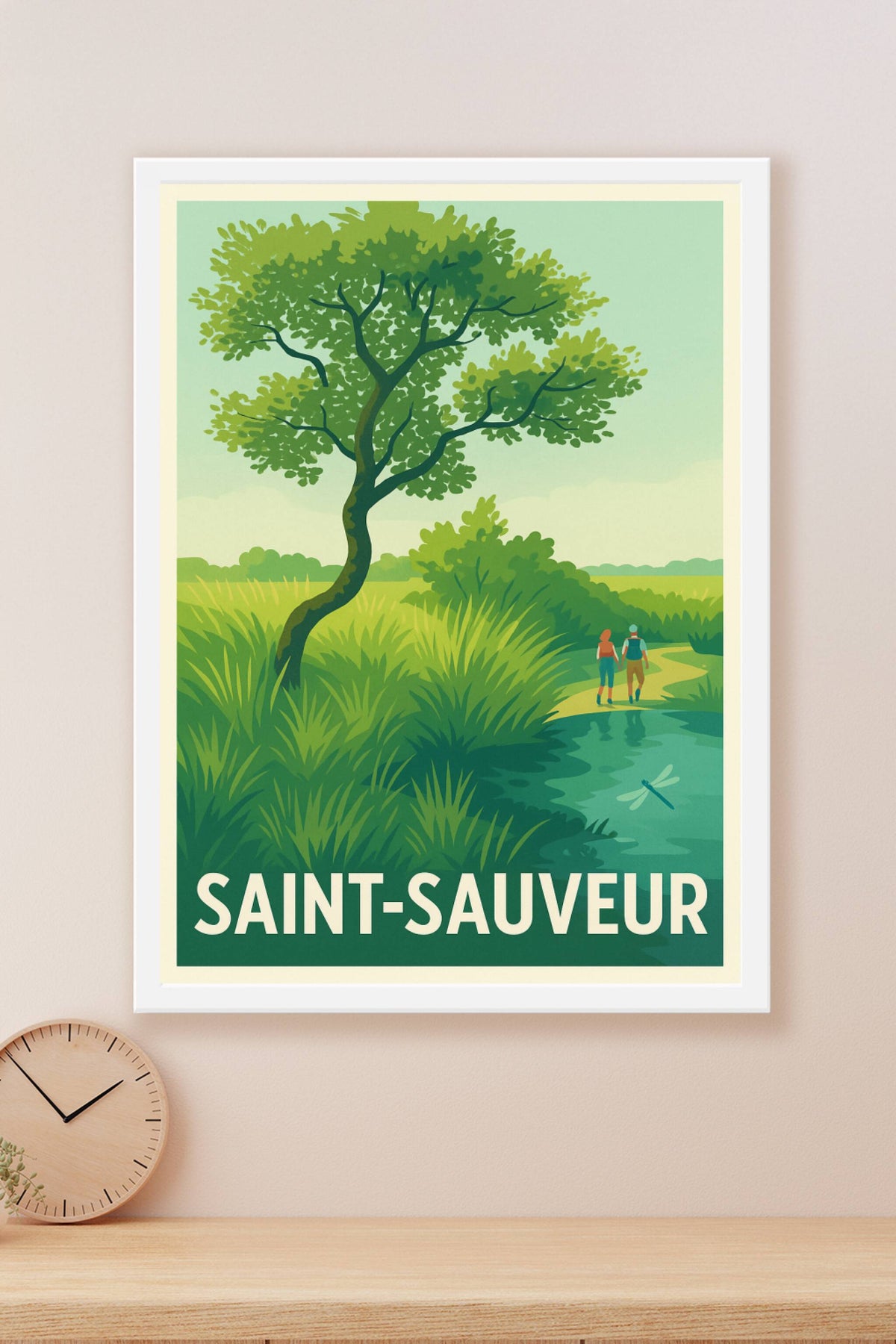 Affiche Saint-Sauveur — Évasion nature et sérénité · poster d'art de Saint-Sauveur