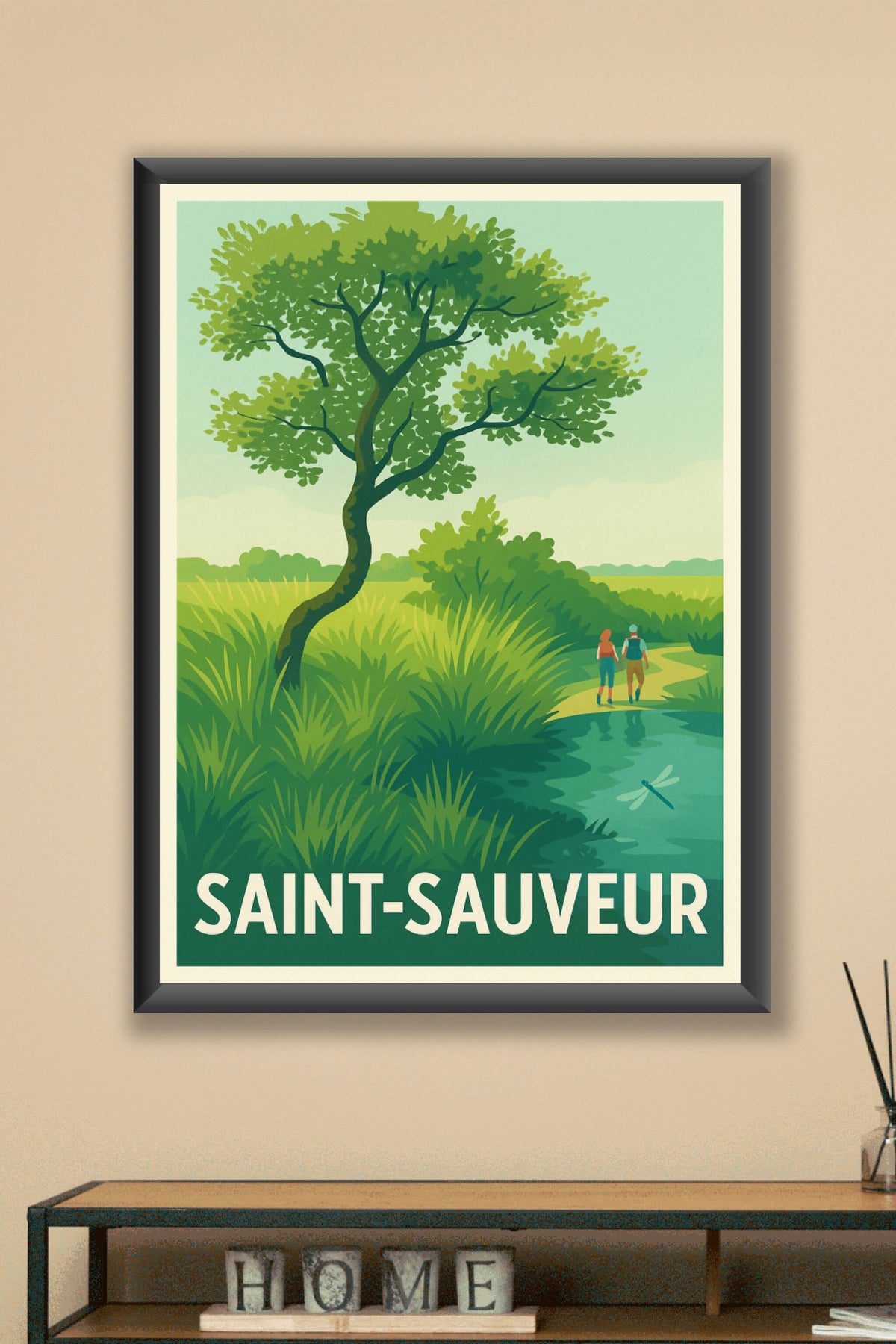 Affiche Saint-Sauveur — Évasion nature et sérénité · poster d'art de Saint-Sauveur