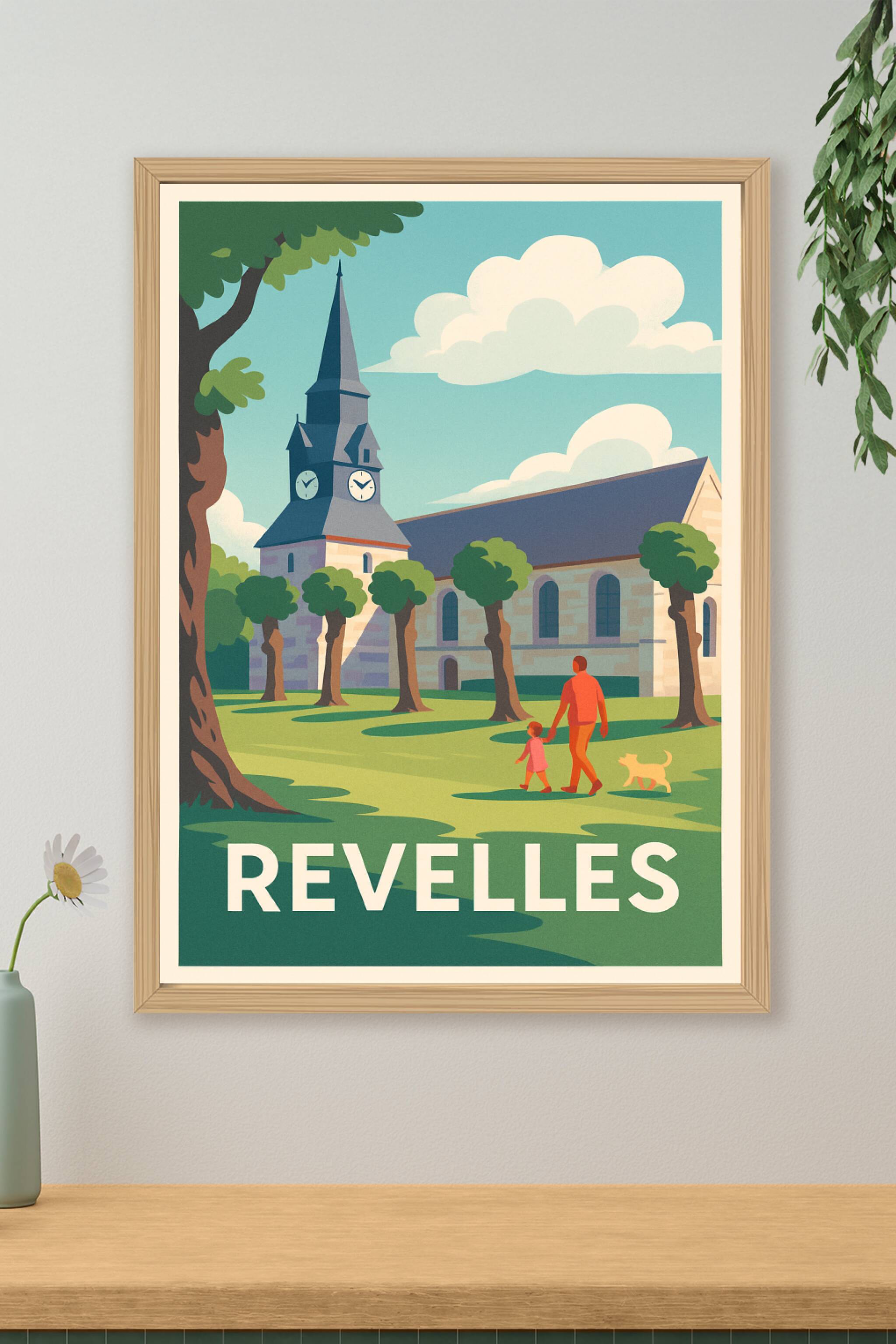 Affiche de Revelles - Promenade paisible au cœur du village