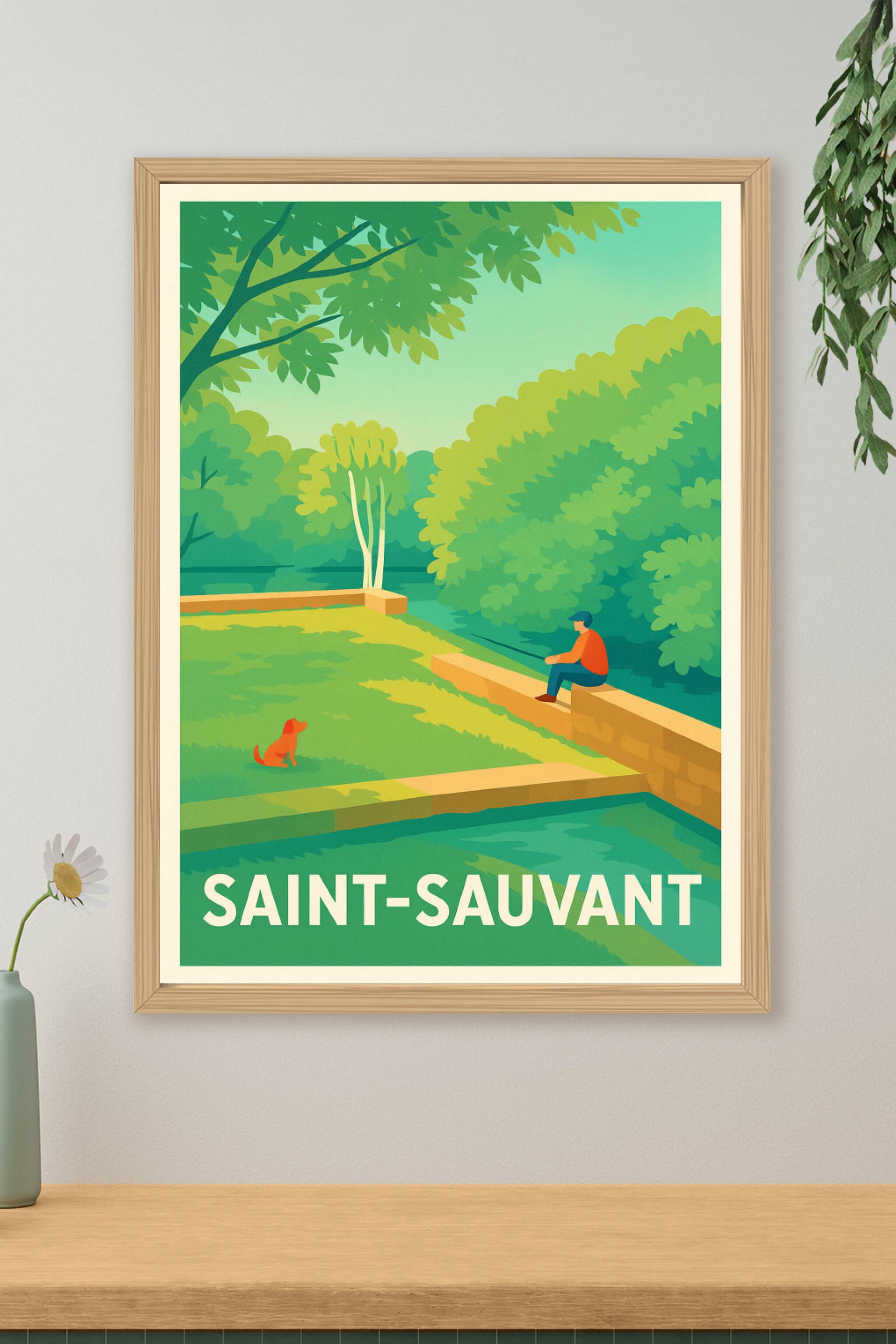Affiche de Saint-Sauvant - Une pause nature inspirante