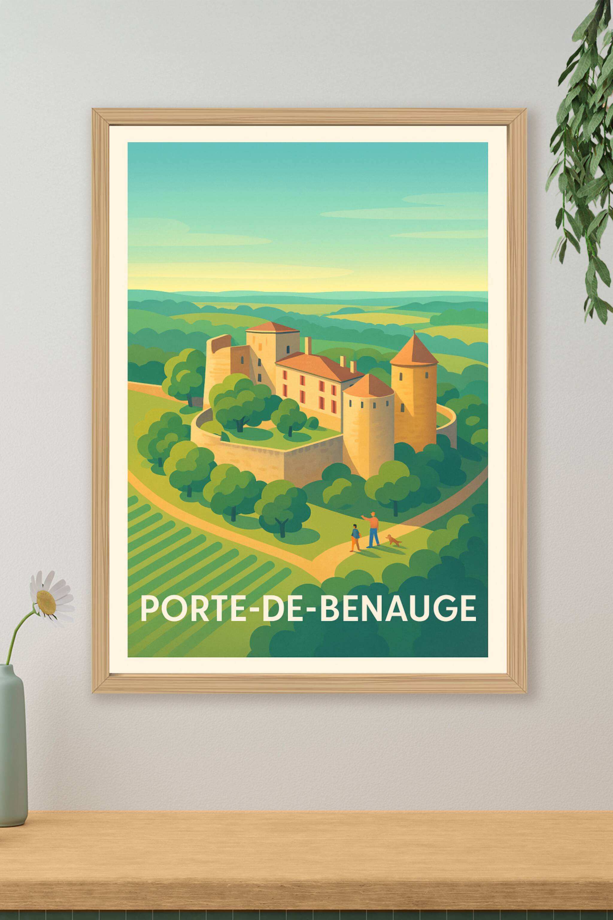 Affiche de Porte-de-Benauge - Un havre de paix médiéval