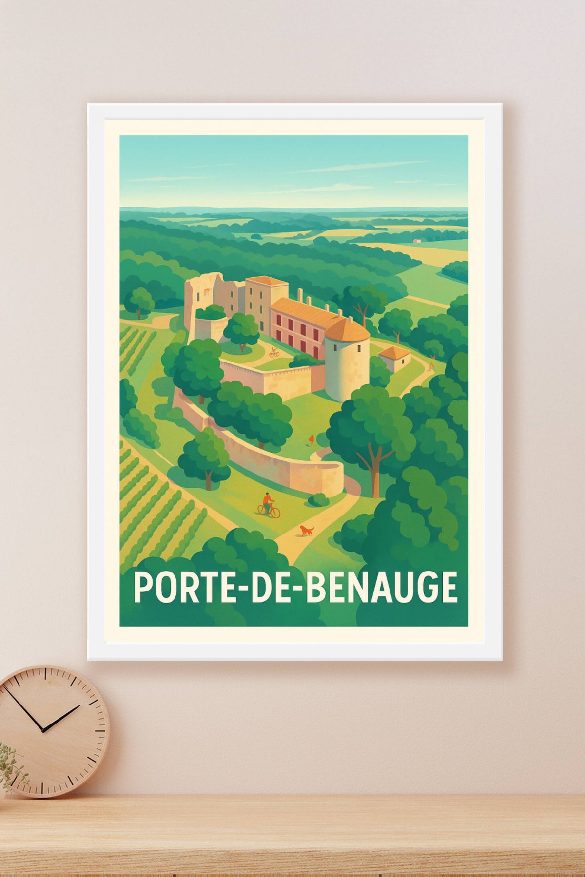 Affiche Porte-de-Benauge — Évasion au cœur de la nature · poster d'art de Porte-de-Benauge