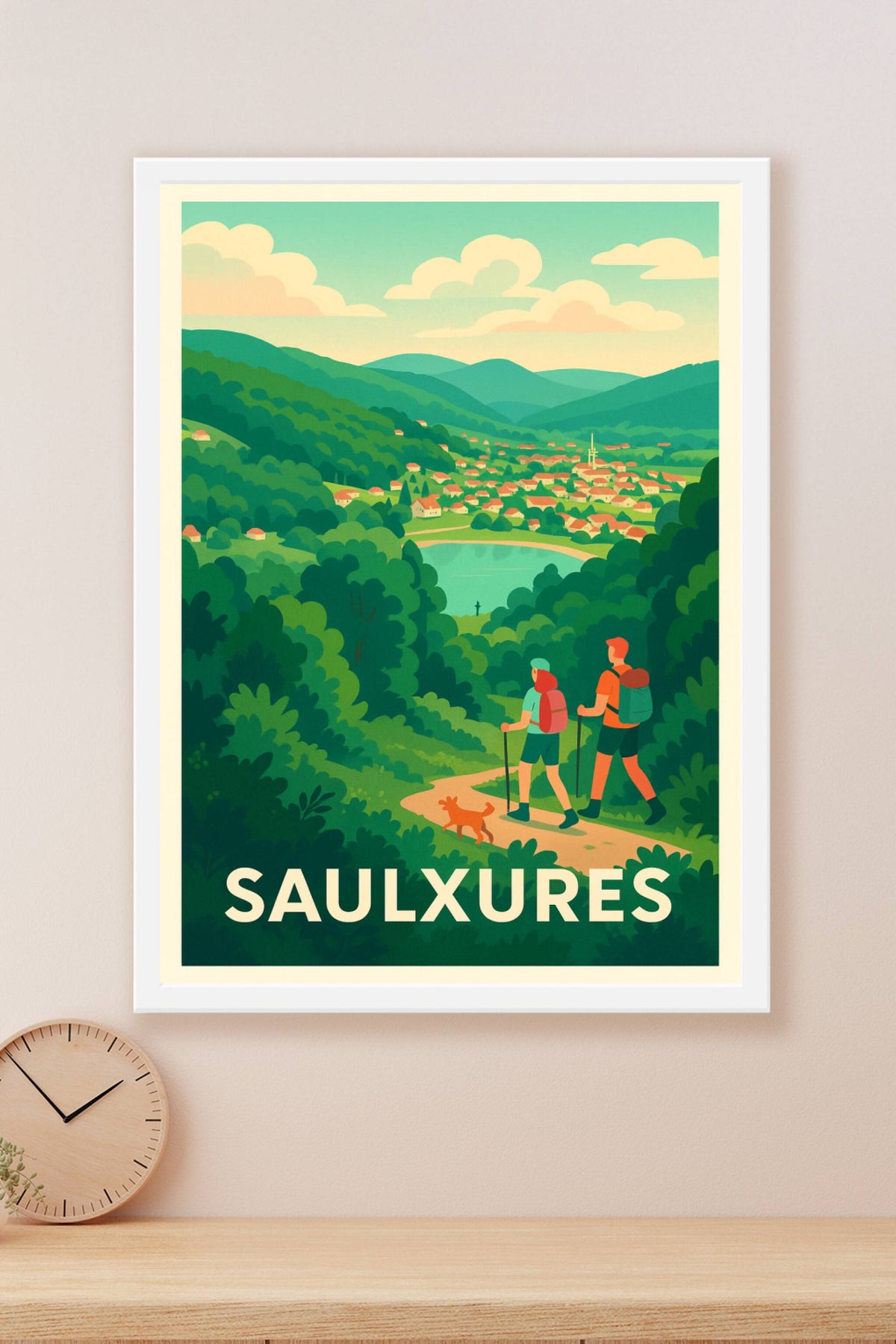 Affiche Saulxures — Escapade nature au cœur des Vosges · poster d'art de Saulxures