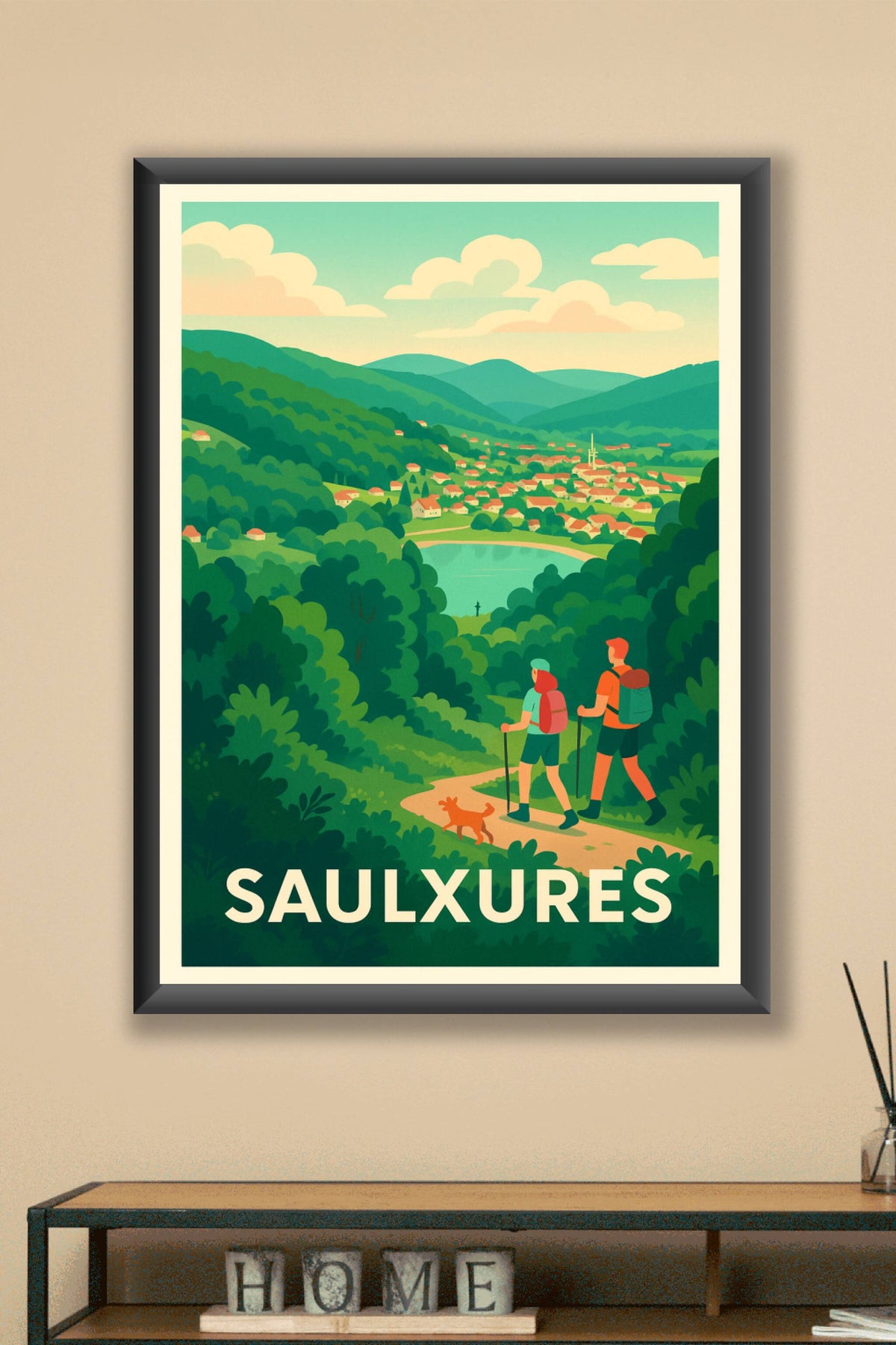 Affiche Saulxures — Escapade nature au cœur des Vosges · poster d'art de Saulxures