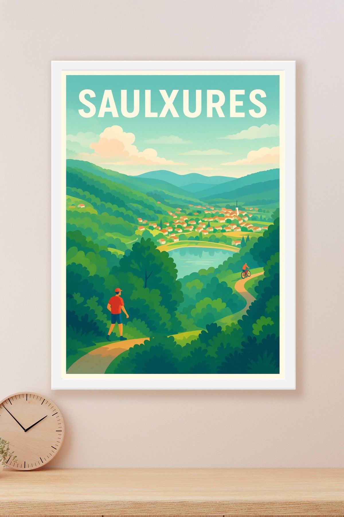 Affiche Saulxures — Évasion Nature et Douceur de Vivre · poster d'art de Saulxures