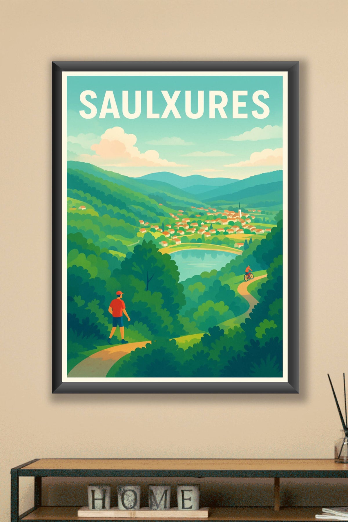 Affiche Saulxures — Évasion Nature et Douceur de Vivre · poster d'art de Saulxures