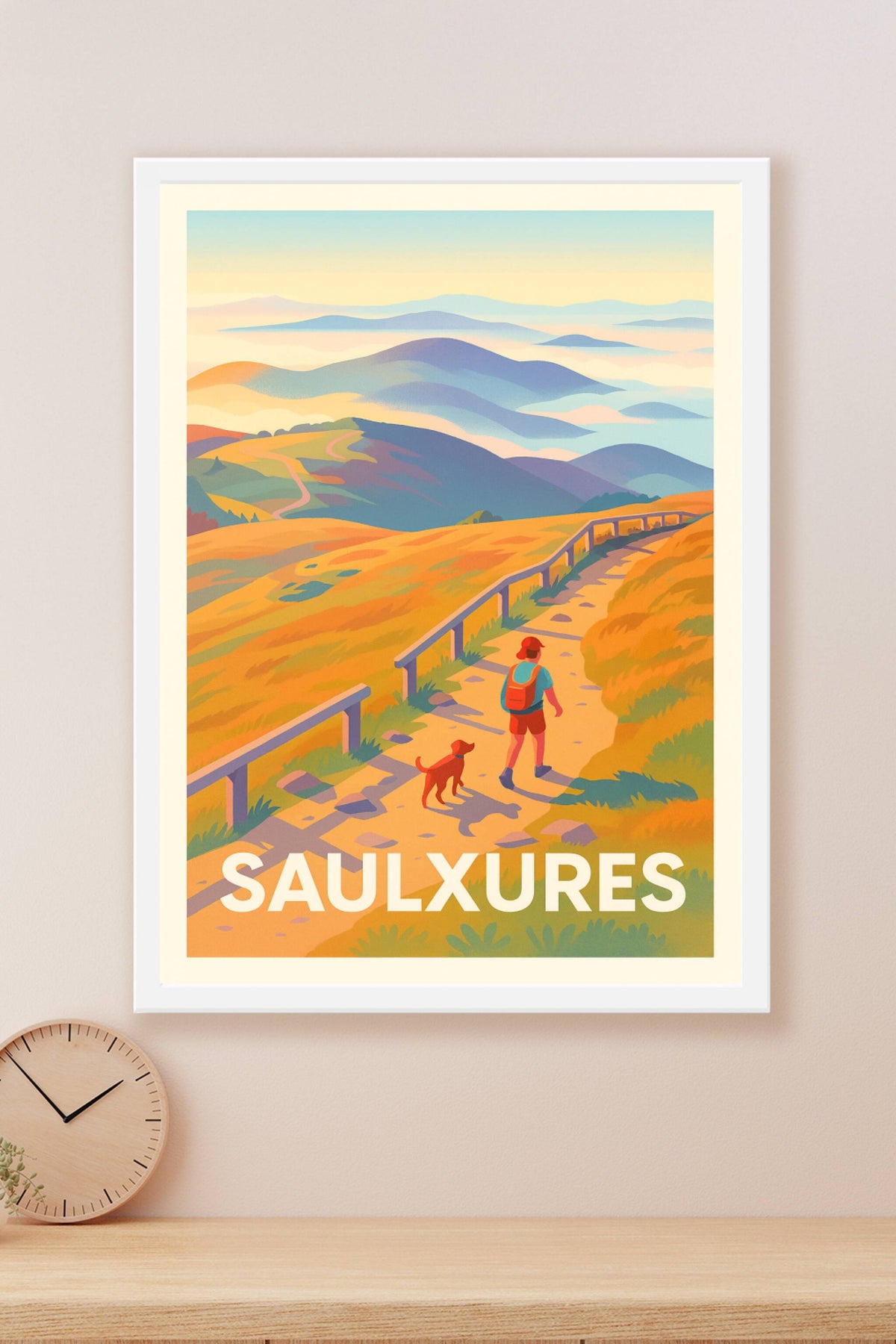 Affiche Saulxures — Randonnée et panoramas apaisants · poster d'art de Saulxures