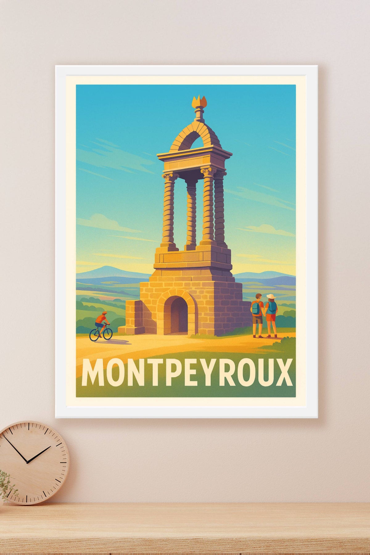 Affiche Montpeyroux — Escapade au Sommet Historique · poster d'art de Montpeyroux