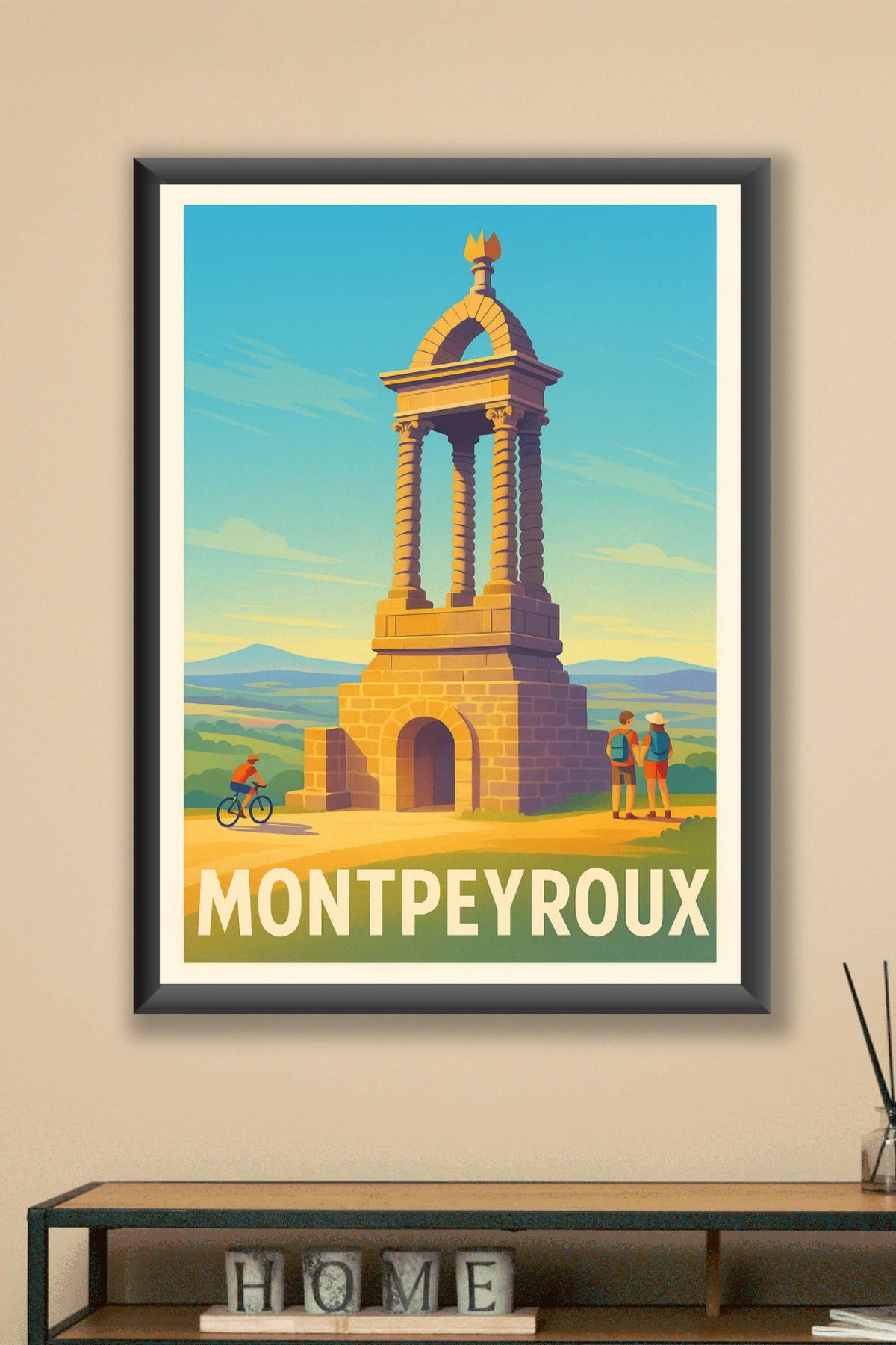 Affiche Montpeyroux — Escapade au Sommet Historique · poster d'art de Montpeyroux