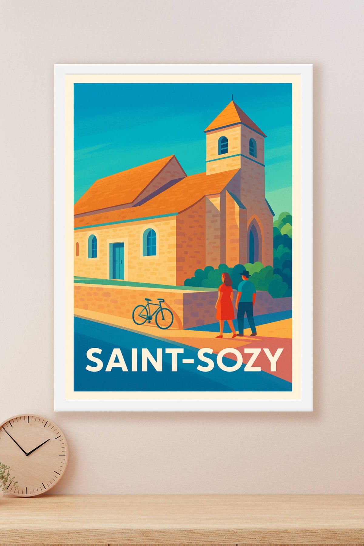 Affiche Saint-Sozy — Charme et Sérénité en Périgord · poster d'art de Saint-Sozy