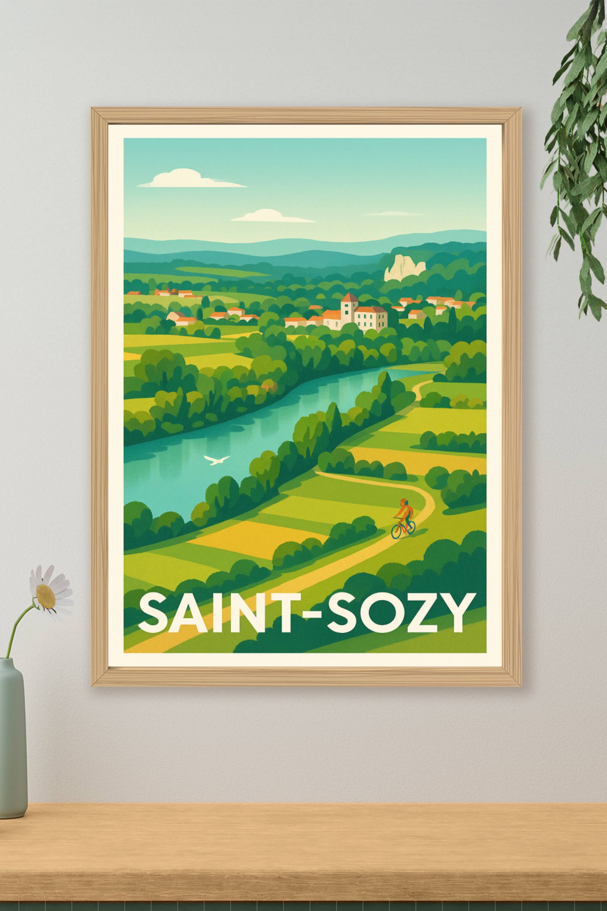 Affiche de Saint-Sozy - Charme bucolique au fil de la rivière
