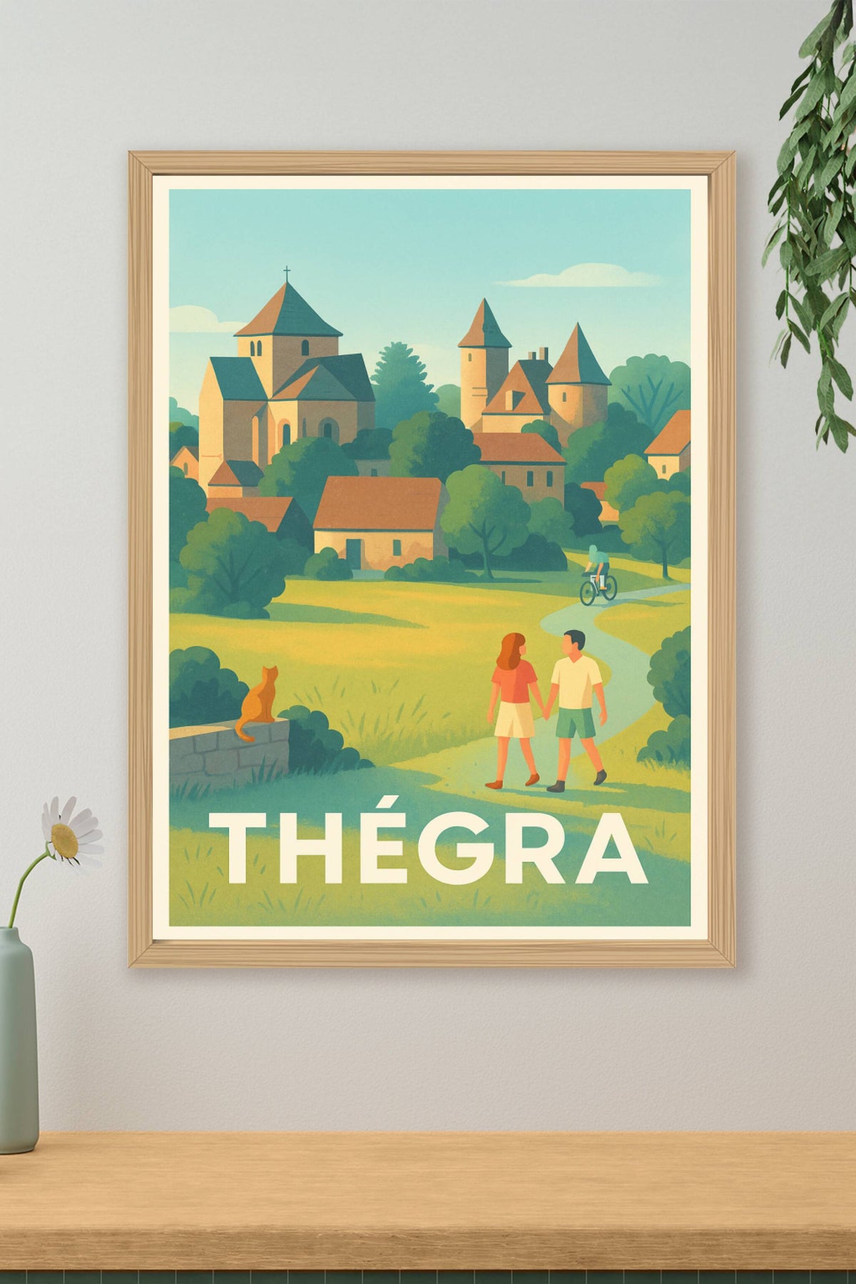 Affiche Thégra — Évasion bucolique au cœur du village · poster d'art de Thégra