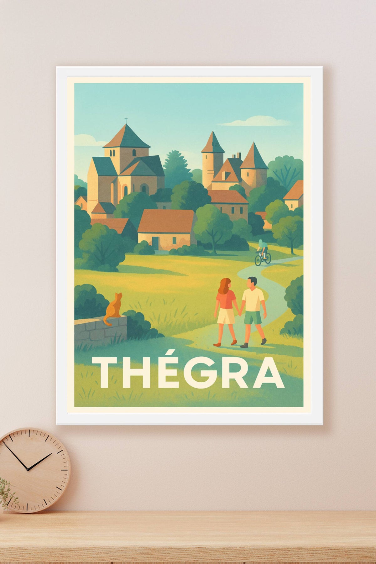Affiche Thégra — Évasion bucolique au cœur du village · poster d'art de Thégra