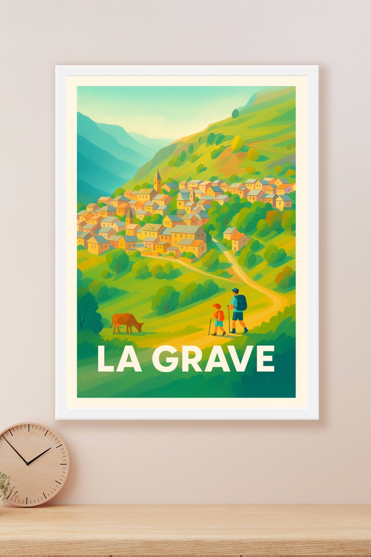 Affiche La Grave — Évasion et nature en montagne · poster d'art de La Grave