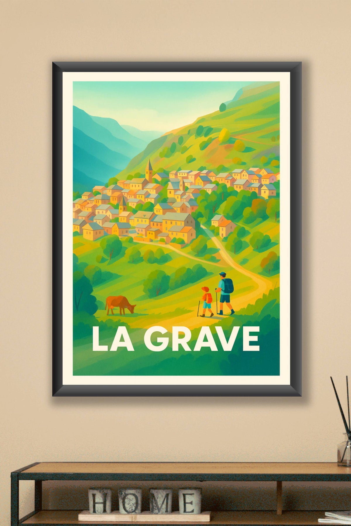 Affiche La Grave — Évasion et nature en montagne · poster d'art de La Grave