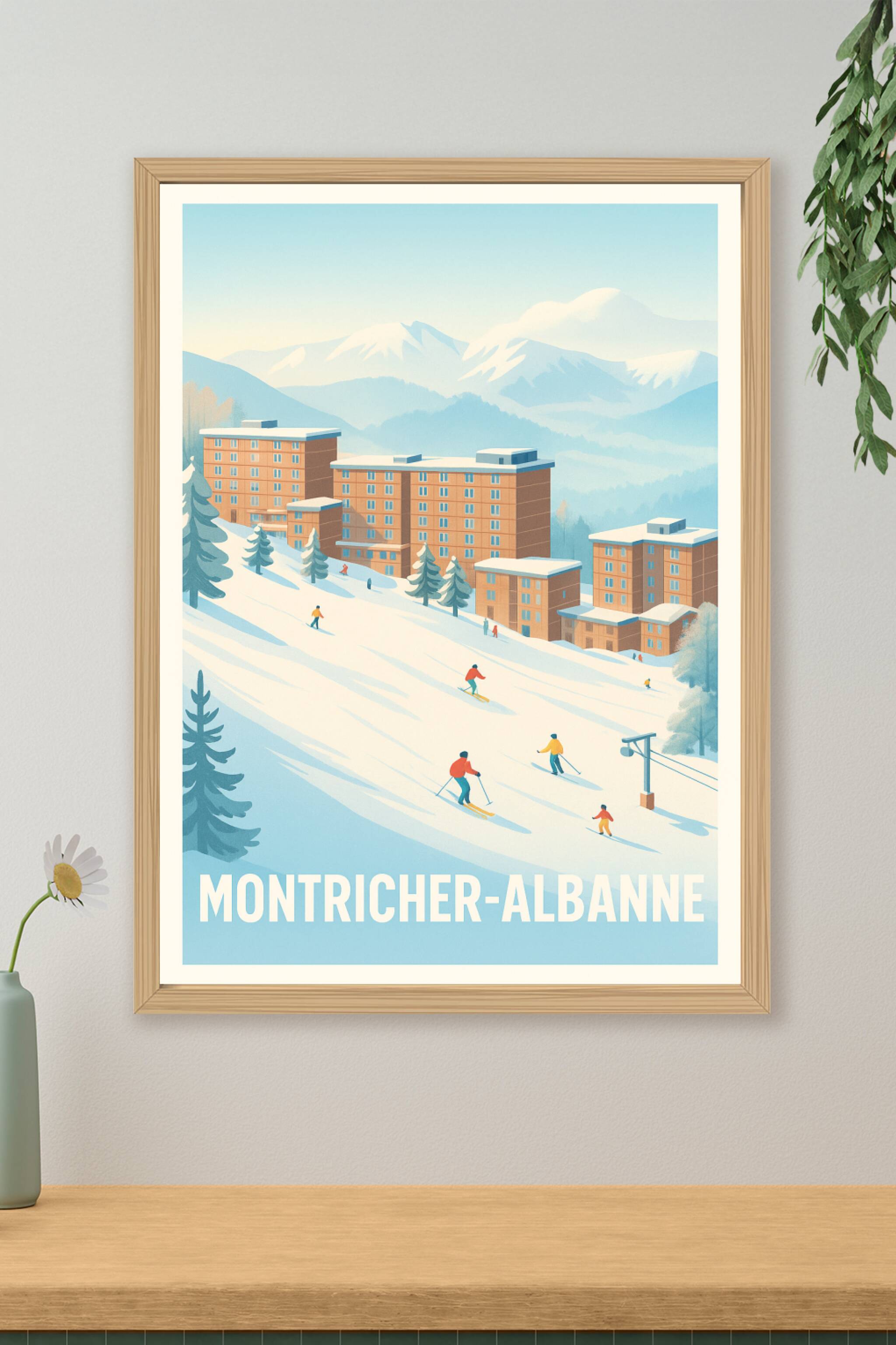Affiche de Montricher-Albanne - Évasion hivernale au cœur des Alpes