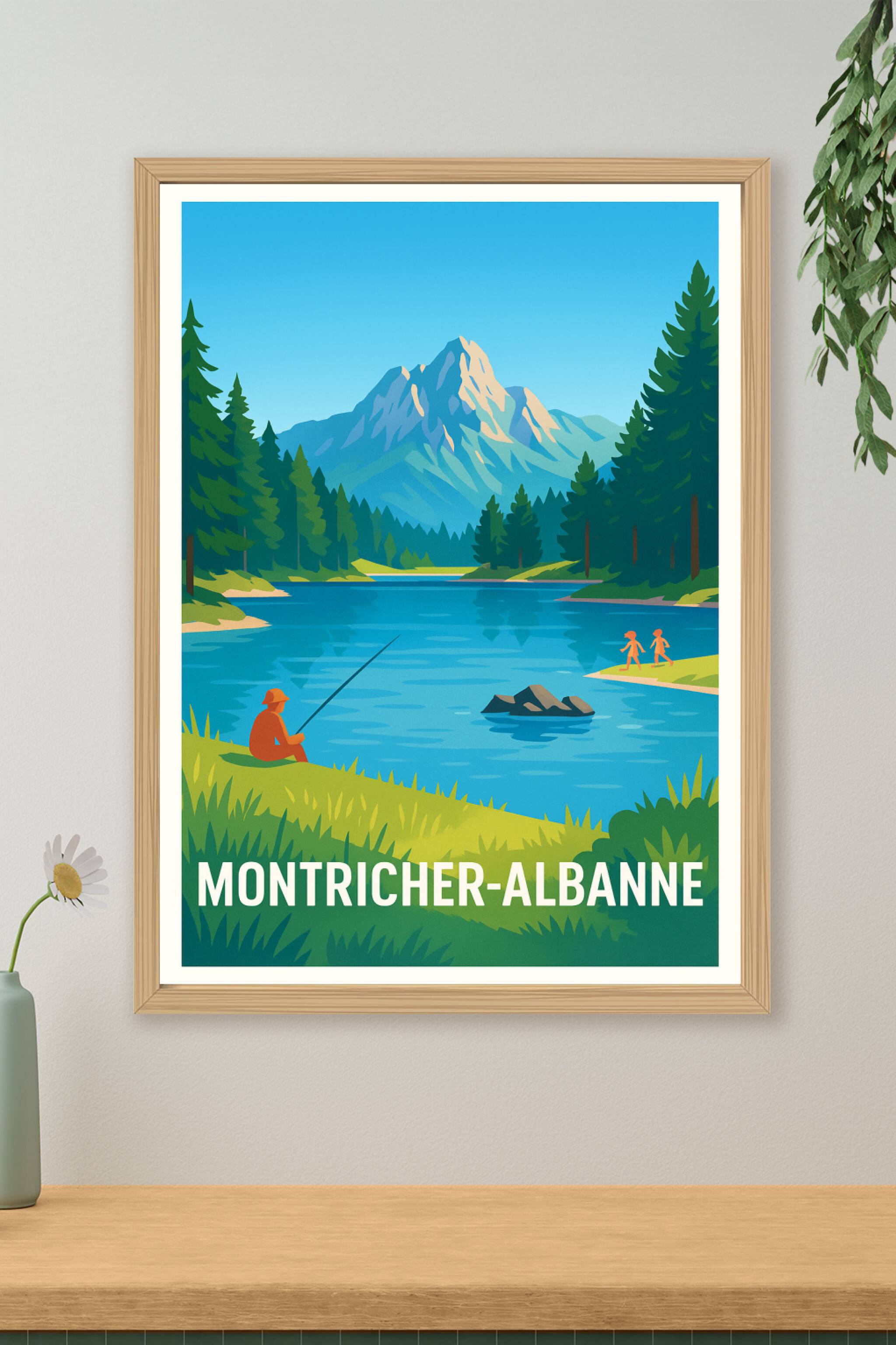 Affiche de Montricher-Albanne - Évasion et sérénité au bord de l'eau