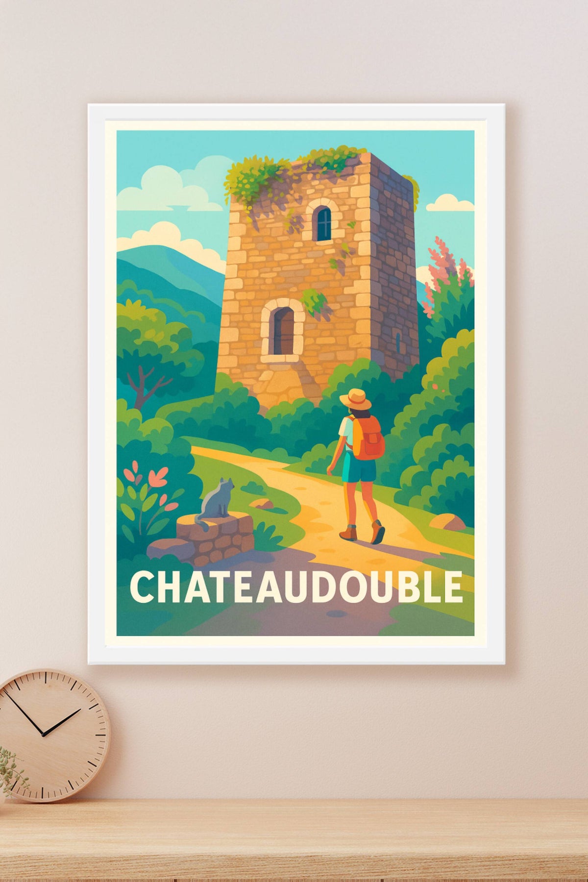 Affiche Chateaudouble — Voyage au cœur de l'histoire et de la nature · poster d'art de Chateaudouble