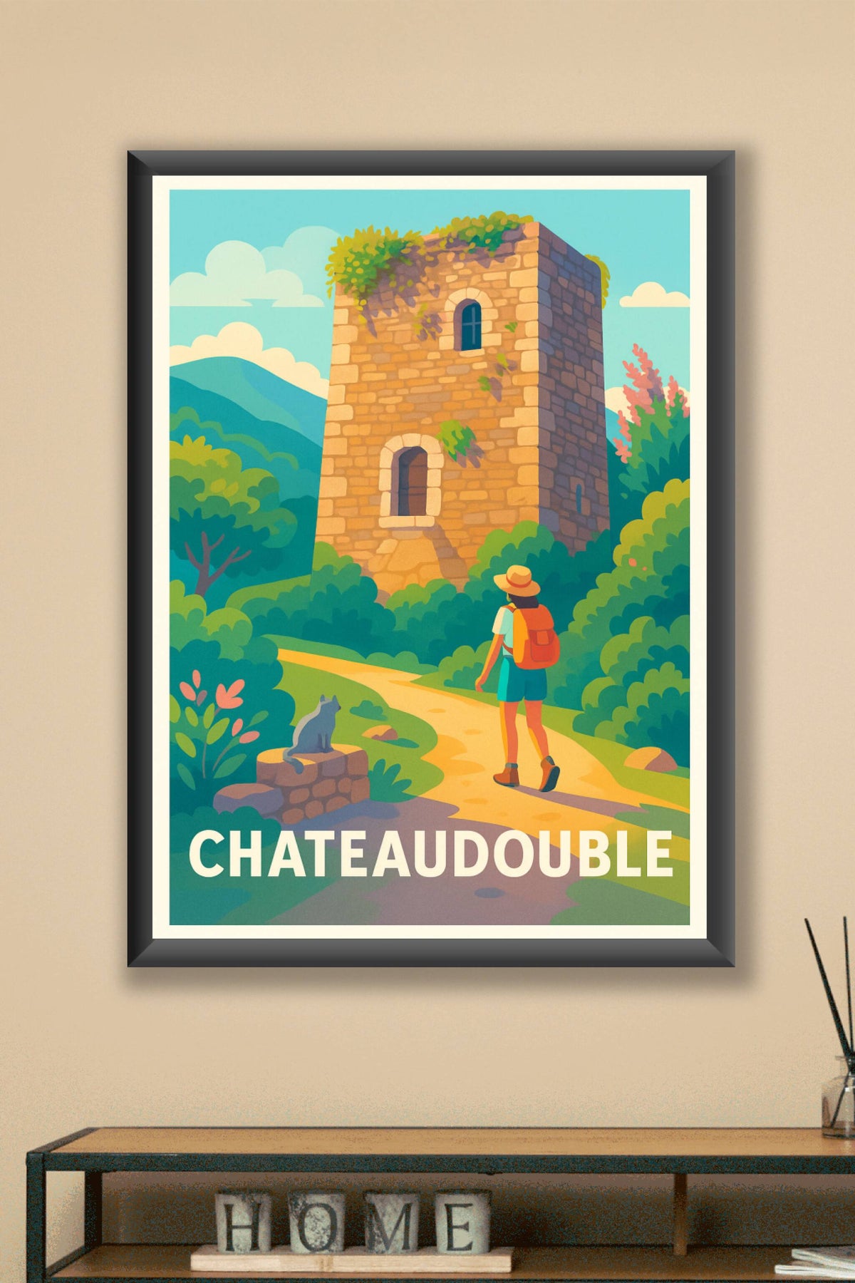 Affiche Chateaudouble — Voyage au cœur de l'histoire et de la nature · poster d'art de Chateaudouble
