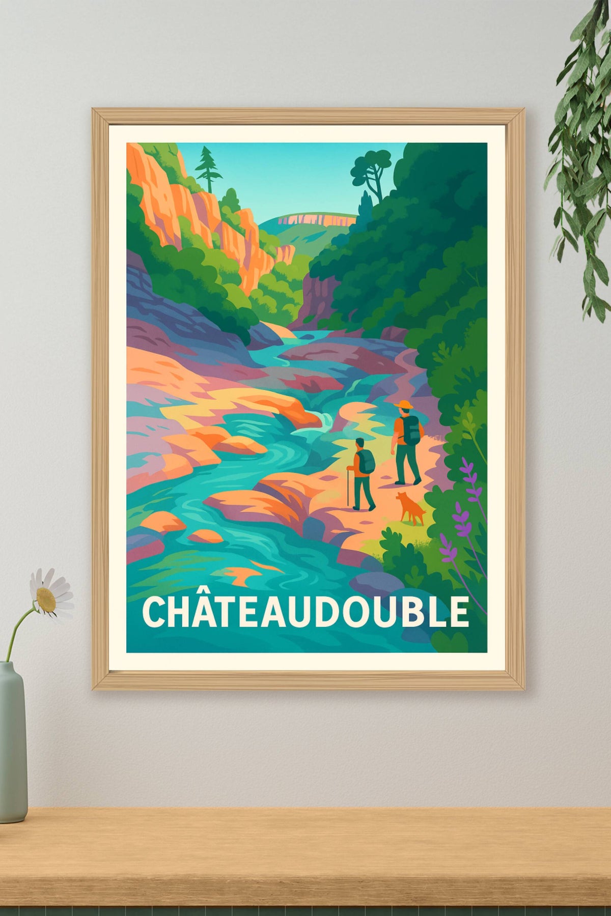Affiche Châteaudouble — L'appel de la nature sauvage · poster d'art de Châteaudouble